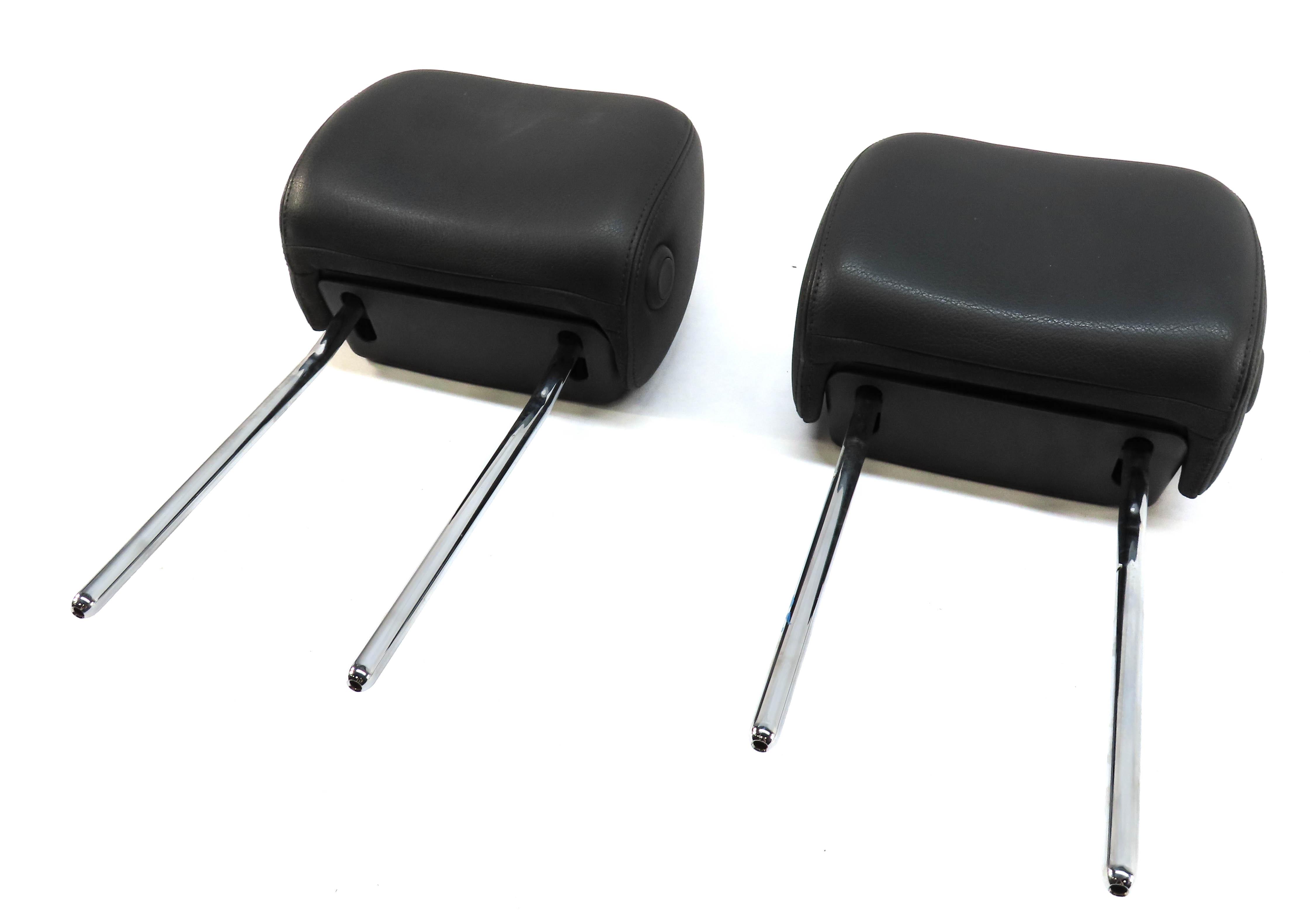 2015-2020 AUDI A3 S3 (8V) FRONT LEFT & RIGHT SEAT HEADREST SET-2 (BLACK) — exact item pictured