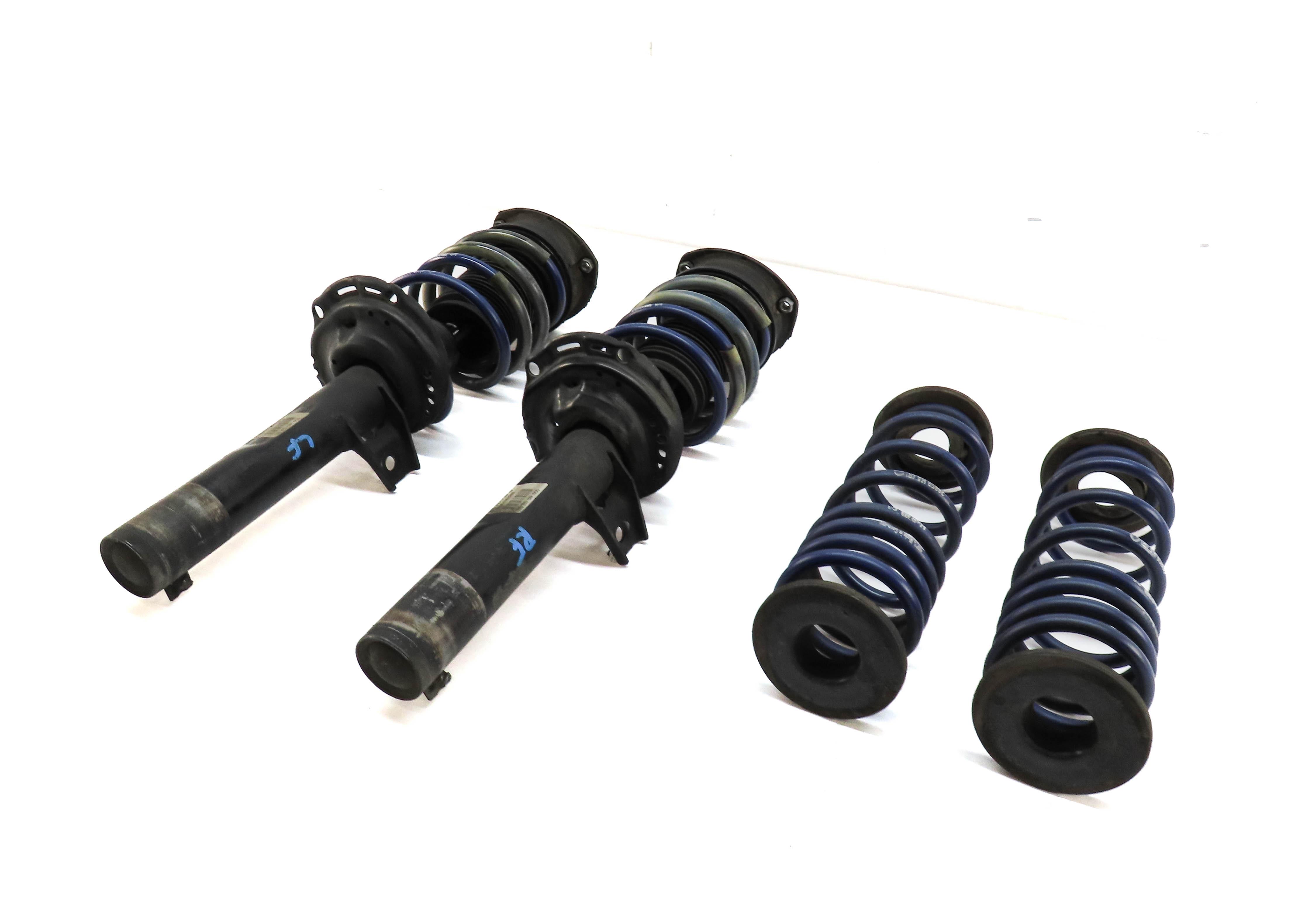 2015-2017 AUDI A3 (8V) FWD FRONT LEFT RIGHT SHOCK STRUT SET w/ REAR SPRINGS — exact item pictured