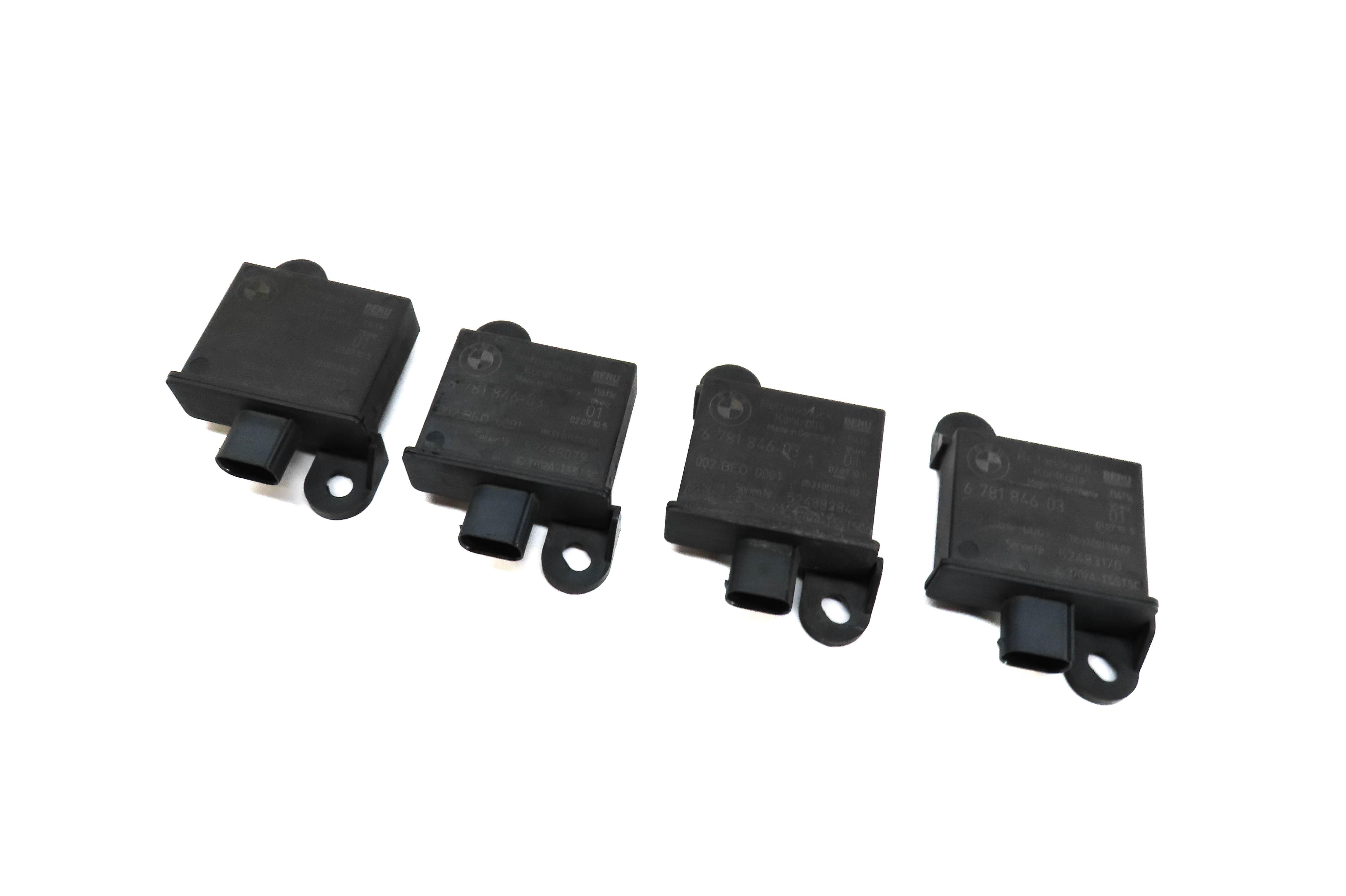 2011 BMW 535i (F10) TPMS TIRE AIR PRESSURE SENSOR TRIGGER MODULE SET-4 — exact item pictured