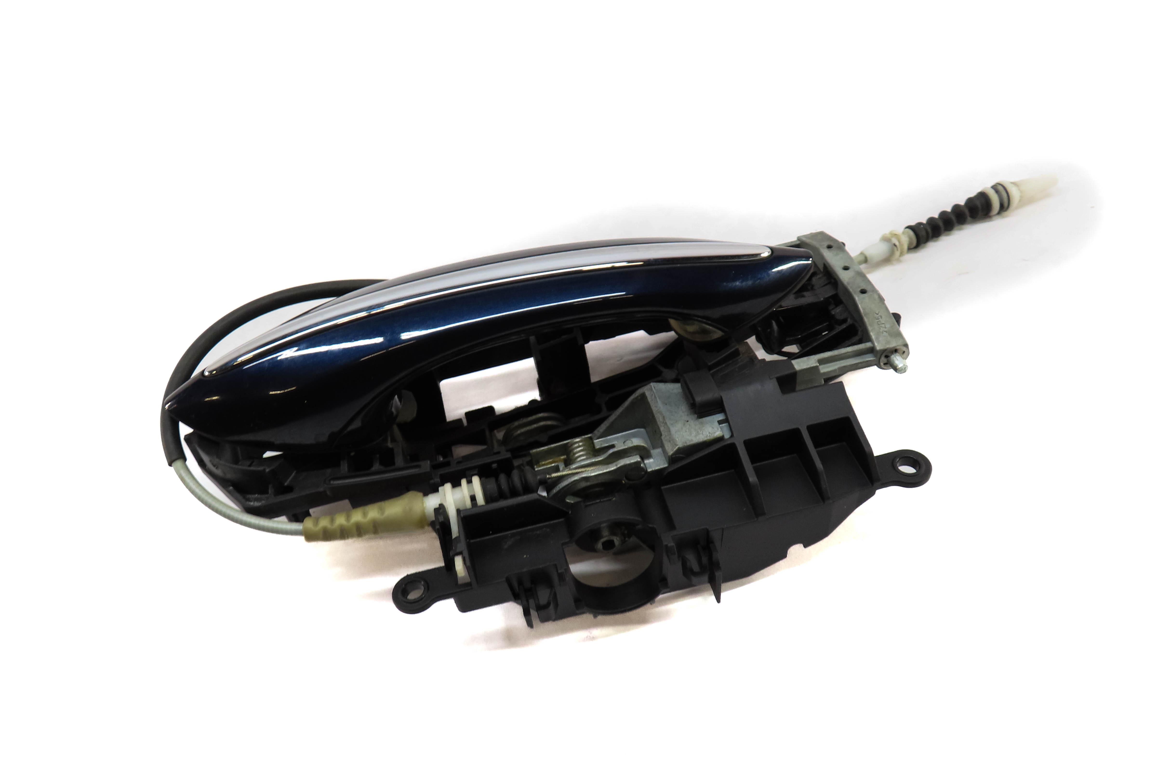 09-19 BMW 5 6 7 SERIES (F01 F07 F10 F12) RIGHT FRONT COMFORT DOOR HANDLE (BLUE) — exact item pictured