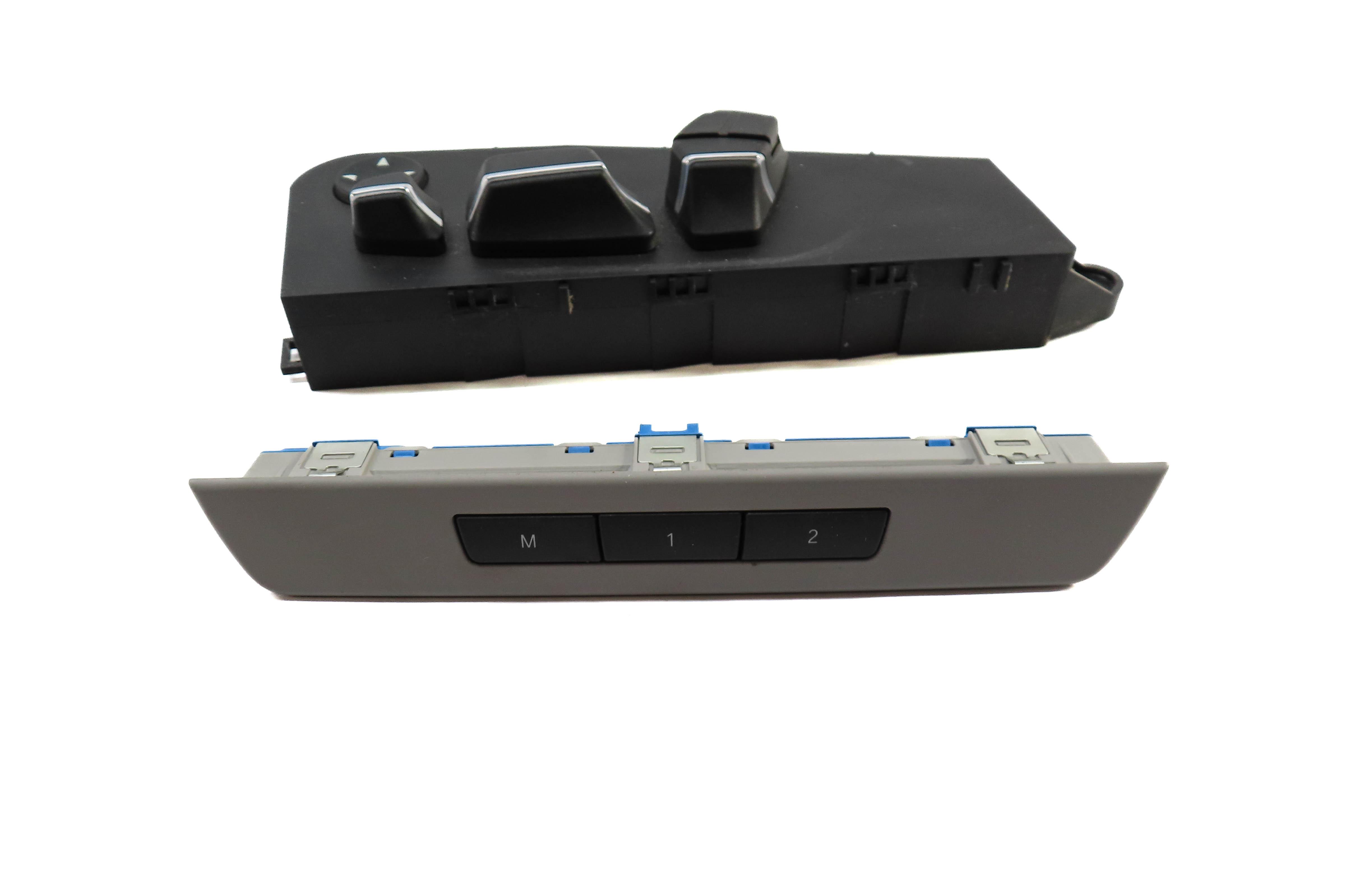 2011 BMW 535i (F10) LEFT FRONT DRIVER SEAT ADJUSTMENT SWITCH (GRAY MEMORY) — exact item pictured