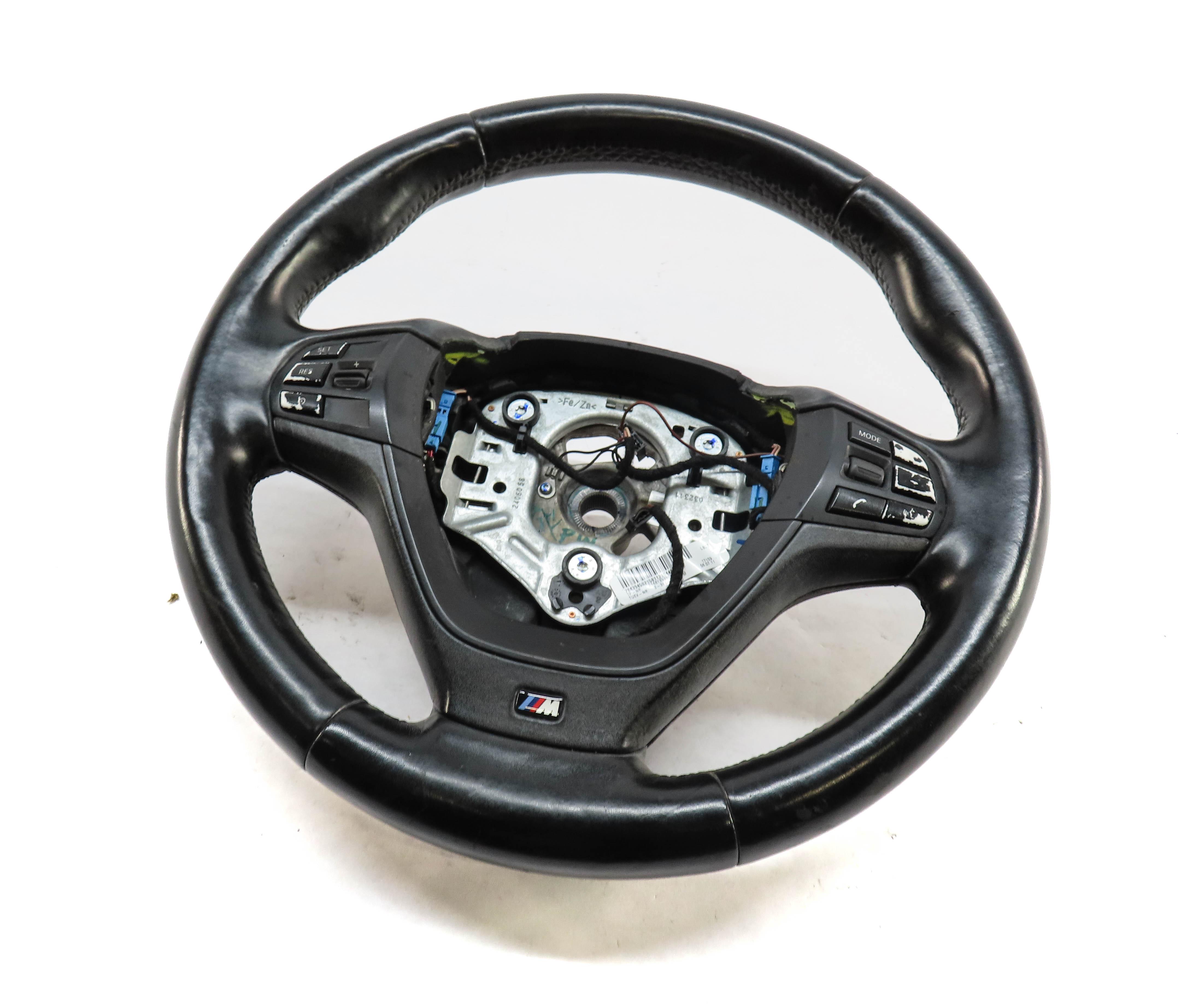 11-17 BMW X3 X4 (F25 F26) 3 SPOKE ///M SPORT STEERING WHEEL w/ BUTTONS (BLACK) — exact item pictured