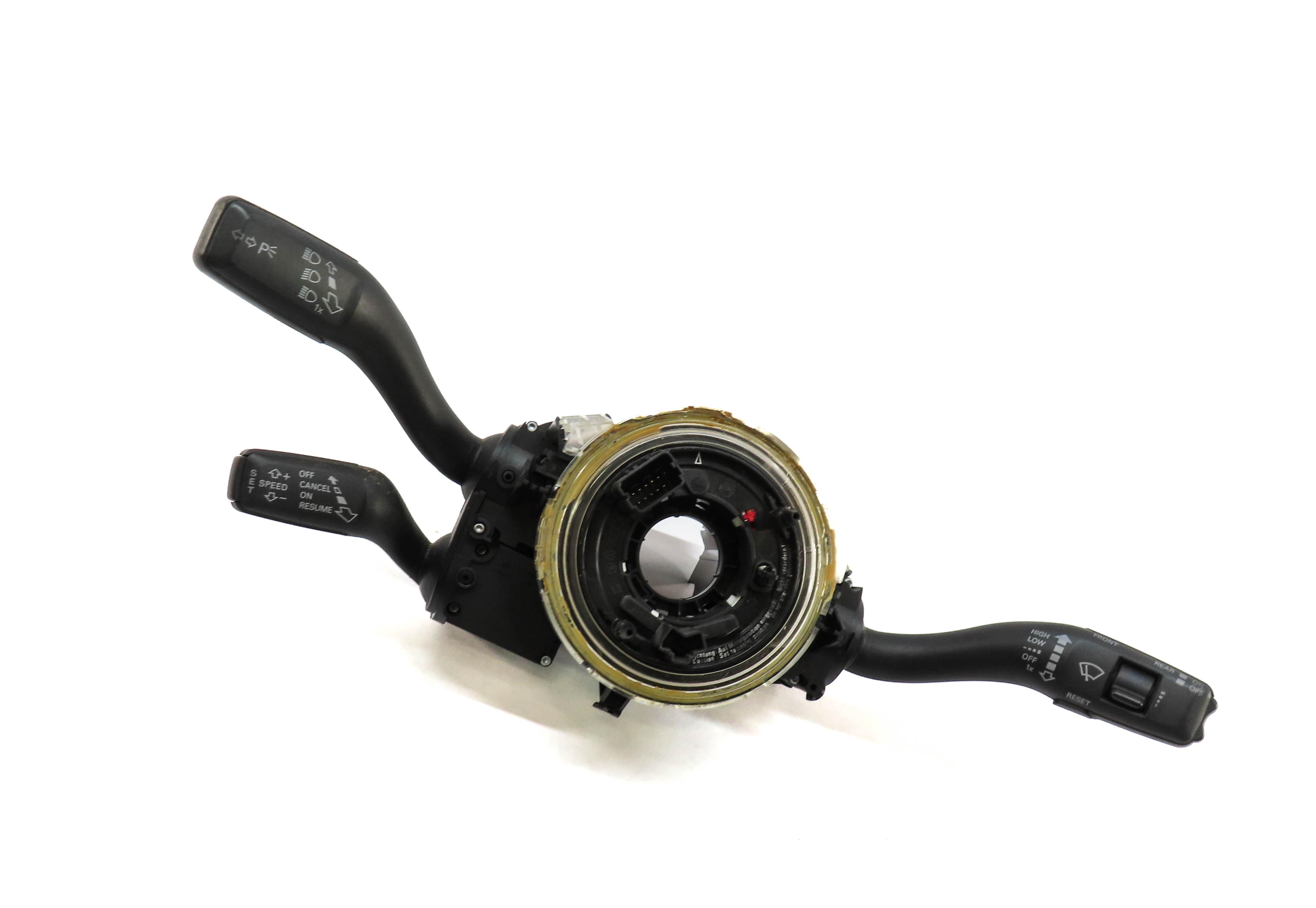 2009-2015 AUDI Q7 (4L) STEERING COLUMN BLINKER WIPER CRUISE COMBINATION SWITCH — exact item pictured
