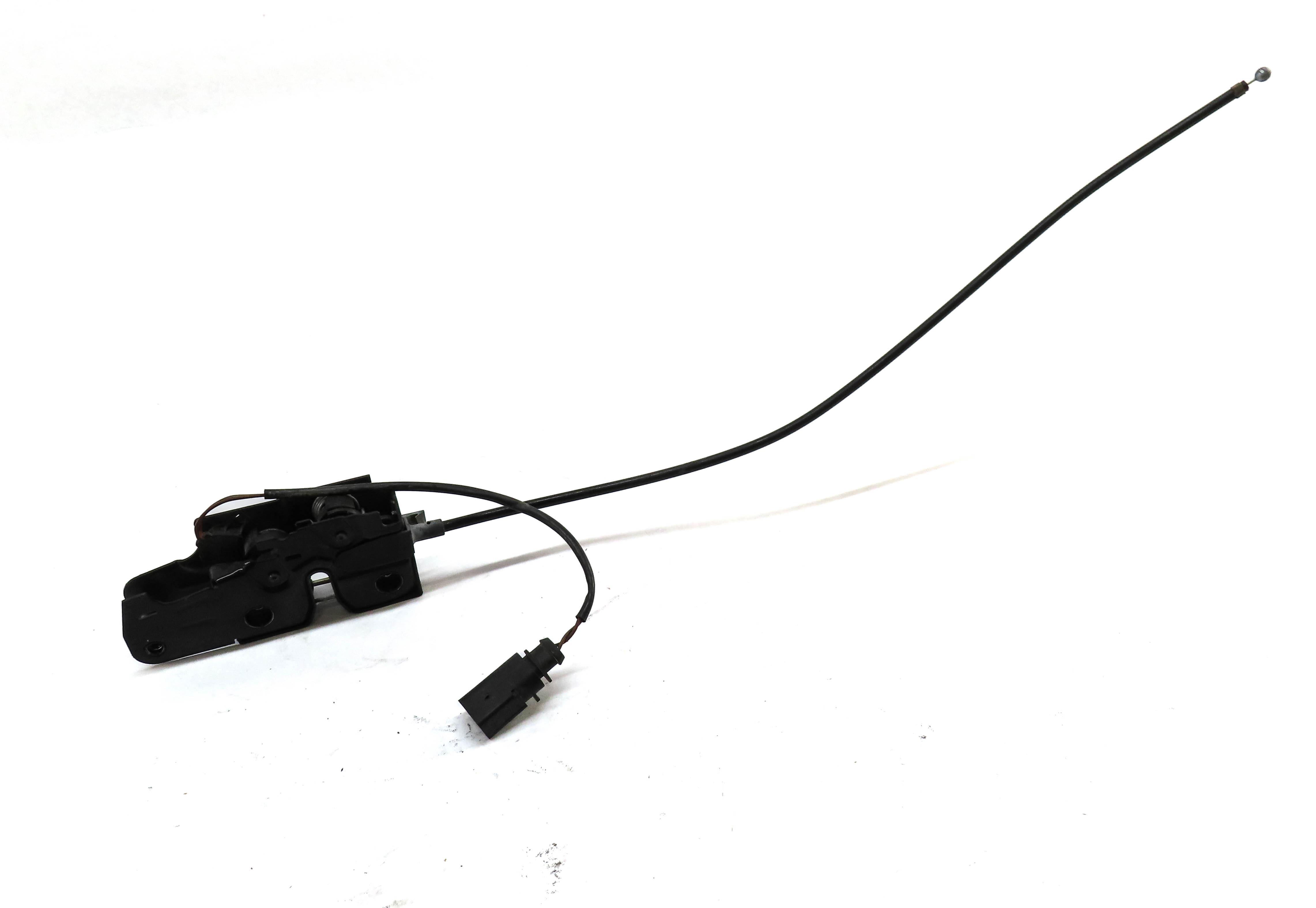 2012 AUDI Q7 (4L) FRONT LOWER HOOD LOCK LATCH STRIKER PLATE w/ CABLE — exact item pictured