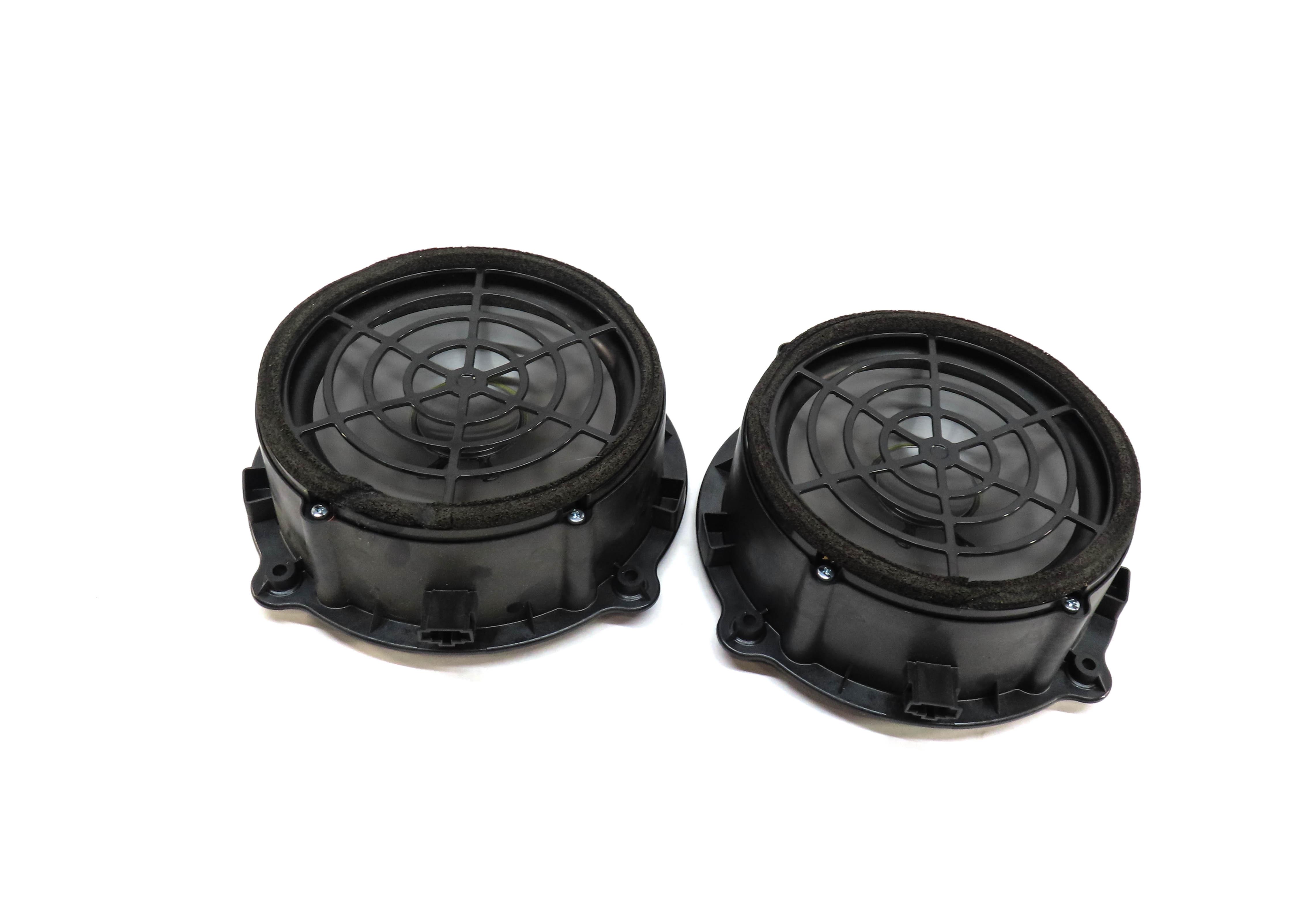 2012 AUDI Q7 (4L) REAR LEFT & RIGHT DOOR BOSE AUDIO SPEAKER SET-2 — exact item pictured