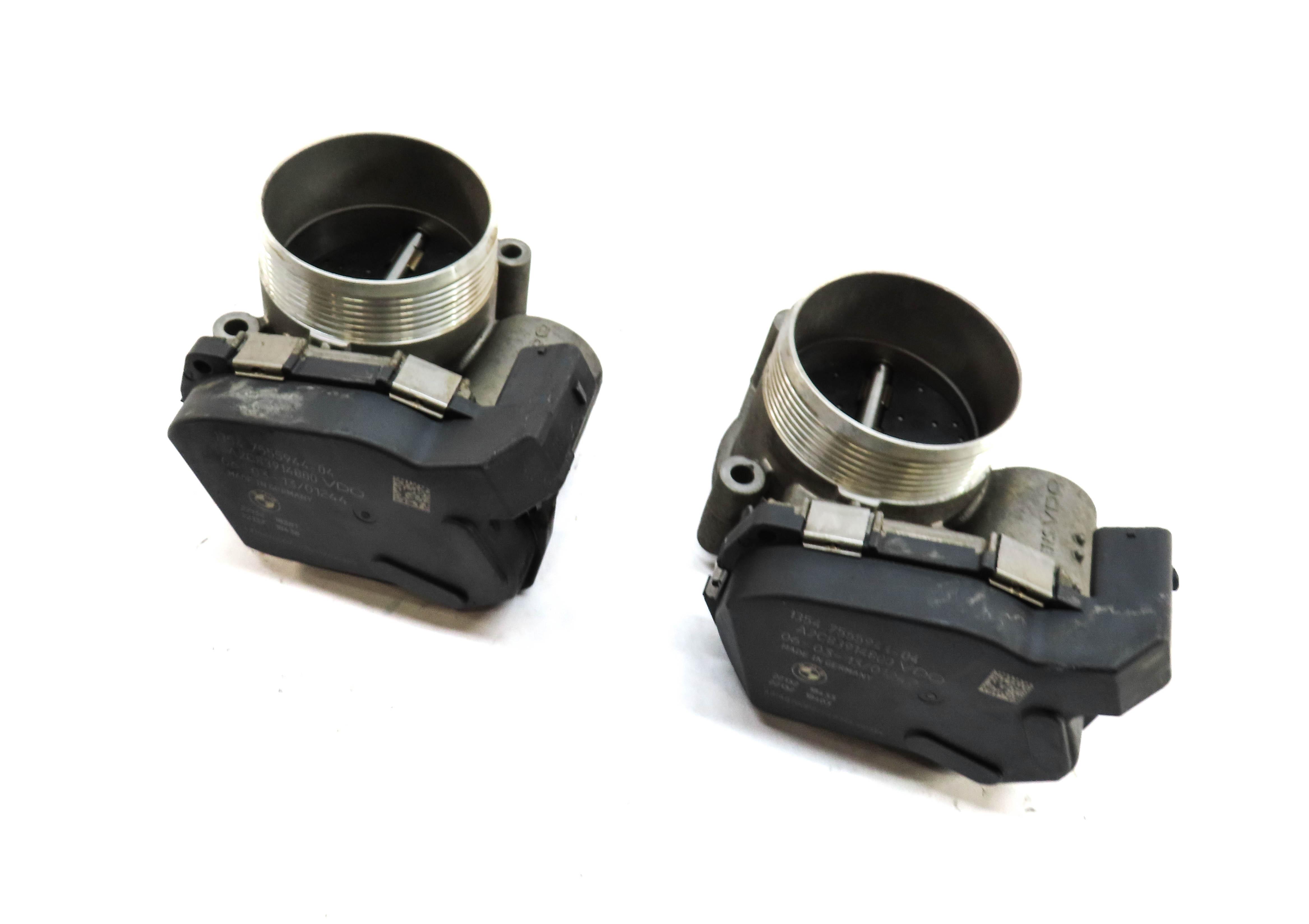 08-18 BMW 5 7 X5 X6 X5M X6M (F01 F10 F12 F15 F16) 4.4L N63 S63 THROTTLE BODY SET — exact item pictured