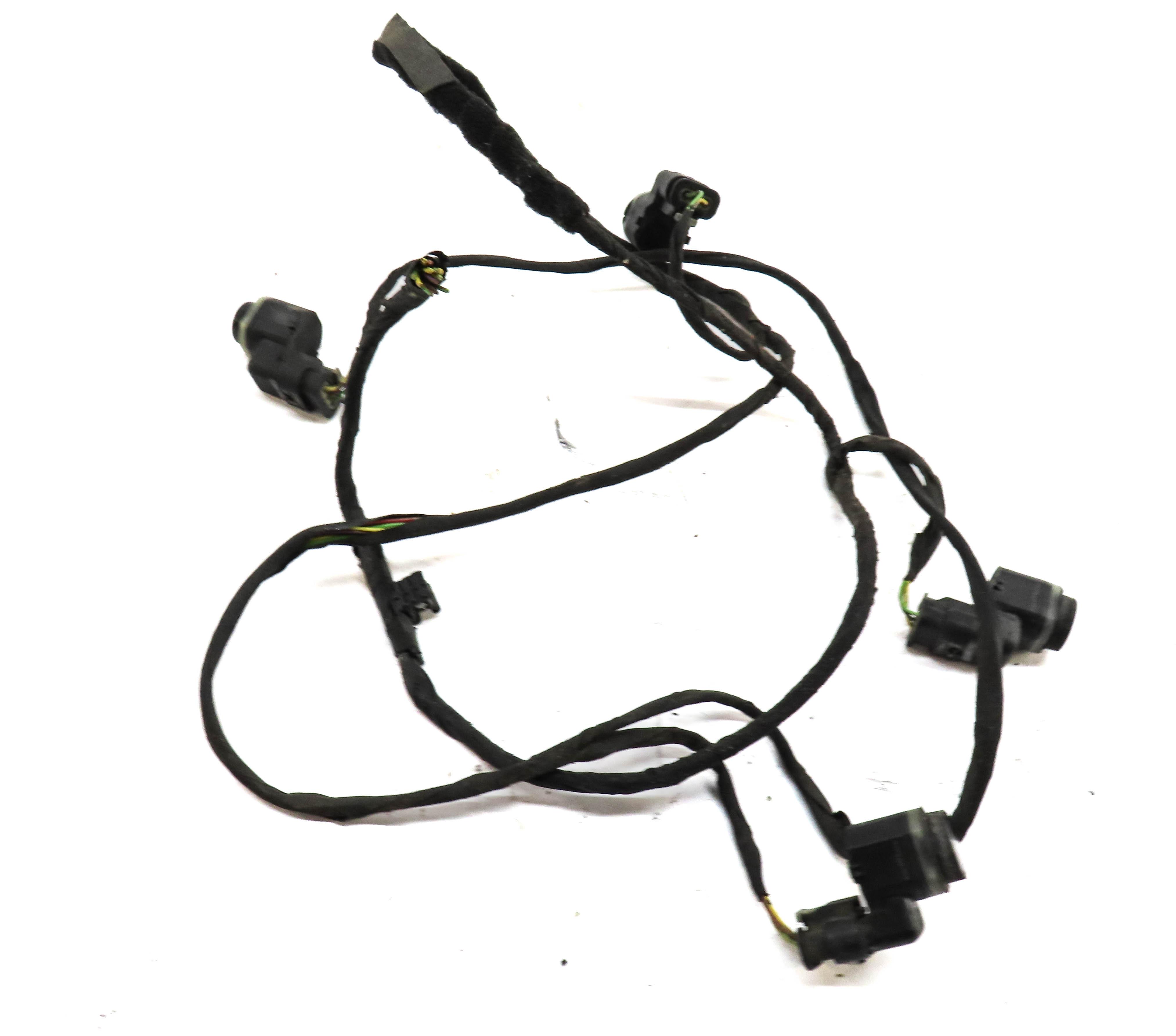 2013 BMW M5 (F10) REAR PARK DISTANCE PDC SENSOR SET4 w/ WIRE HARNESS (BLACK) — exact item pictured