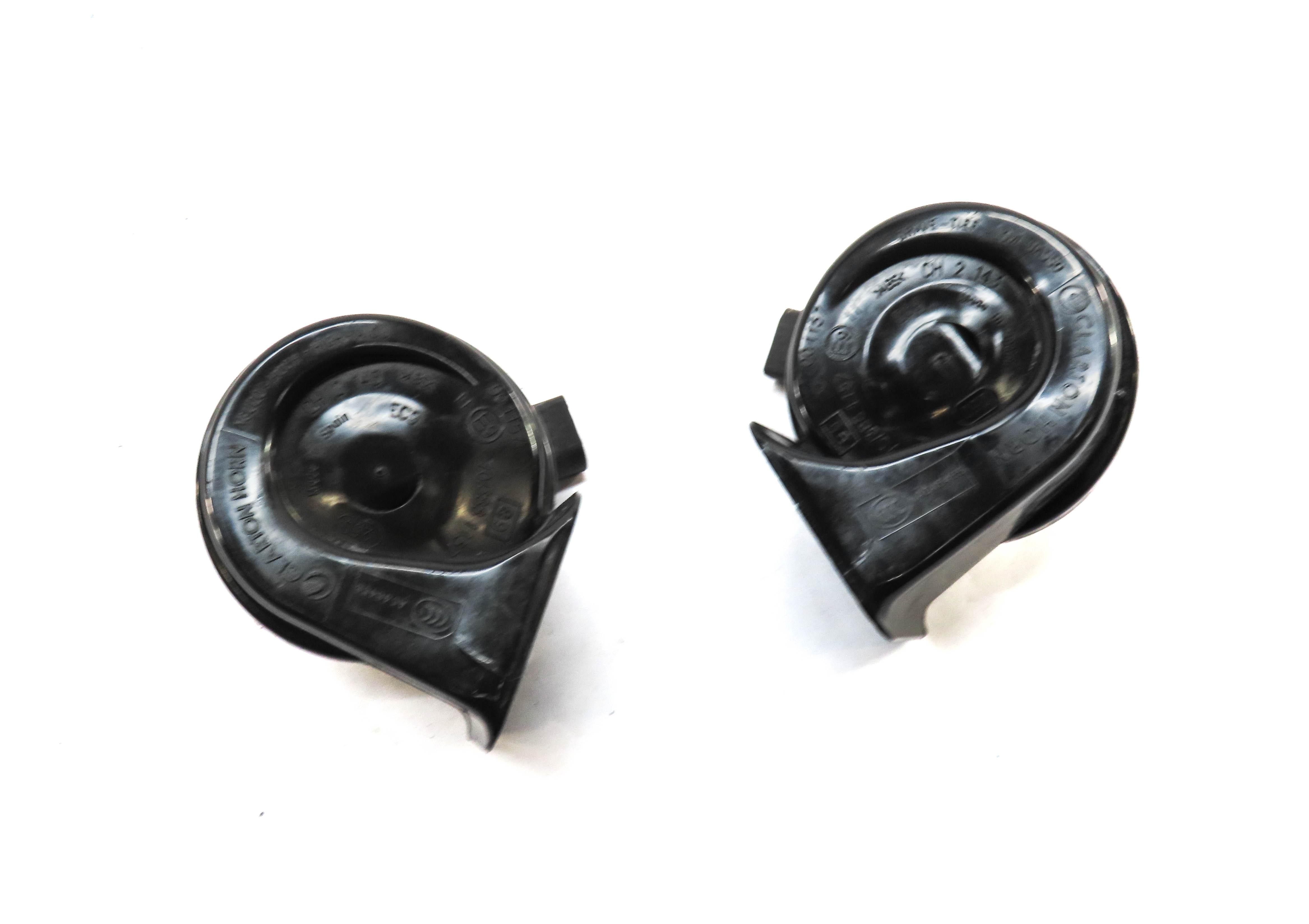 2011-2016 BMW 528i 535i 535iGT 550i 550iGT M5 (F10 F07) HIGH & LOW TONE HORN SET — exact item pictured