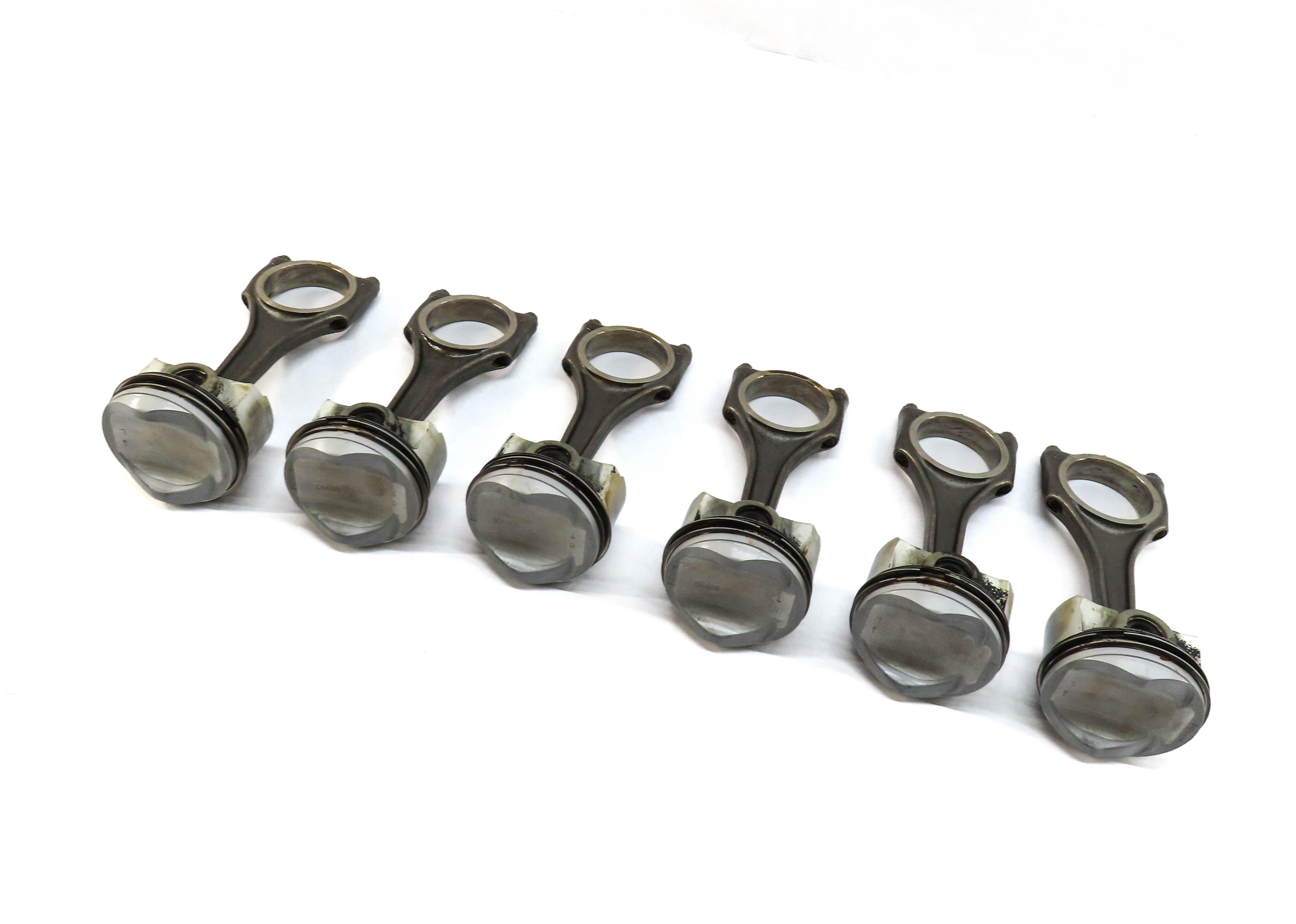 09-17 AUDI A6 A7 Q5 Q7 S4 S5 SQ5 C7 B8 4L 3.0L SUPER PISTON & CONNECTING ROD SET — exact item pictured