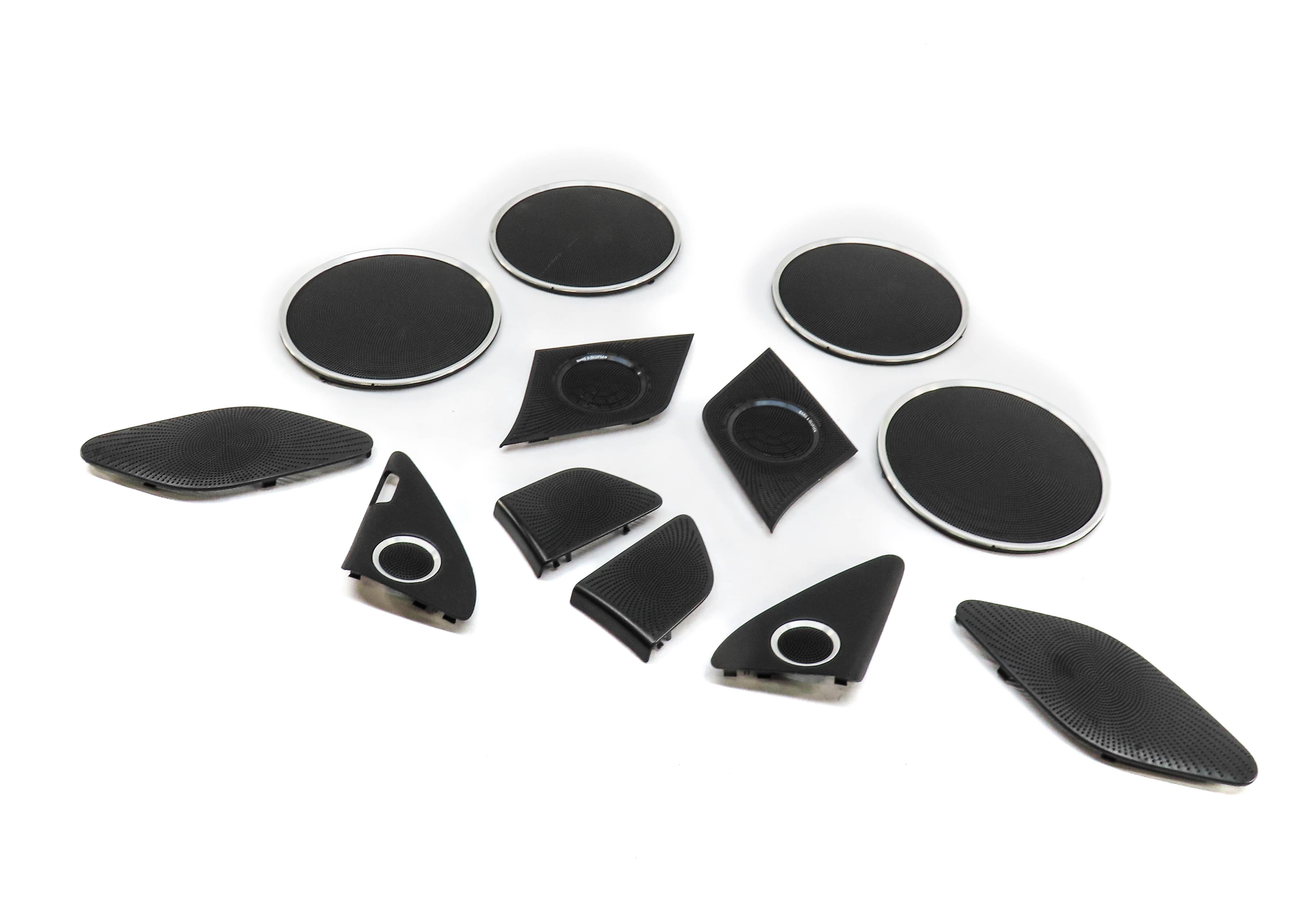 2015 AUDI SQ5 (B8) BANG & OLUFSEN SPEAKER GRILLE COVER TRIM SET OF 12 — exact item pictured
