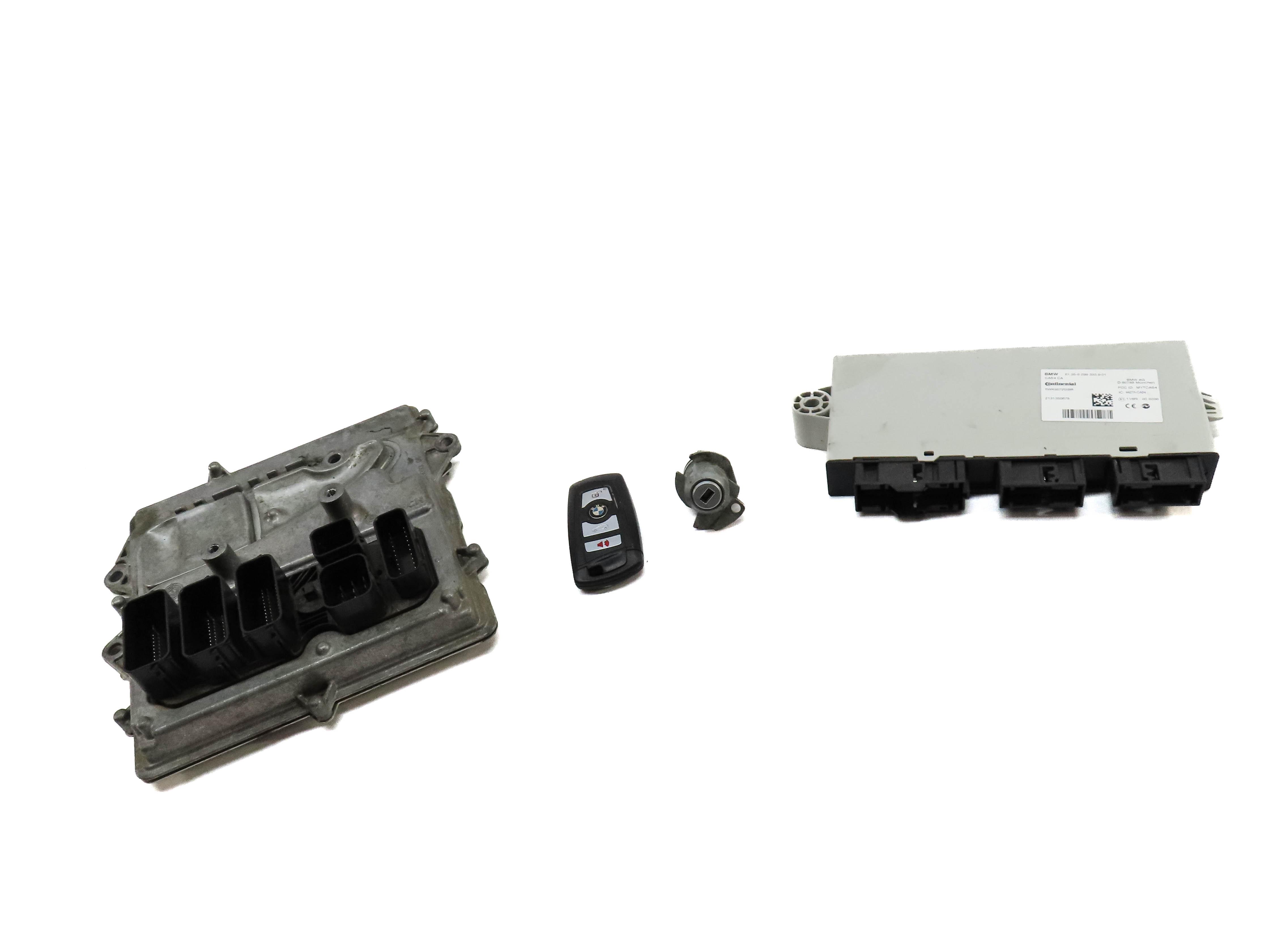 12-15 BMW 3 5 6 7 X3 F01 F06 F10 F30 ENGINE CONTROL MODULE IMMOBILIZER KEY SET — exact item pictured