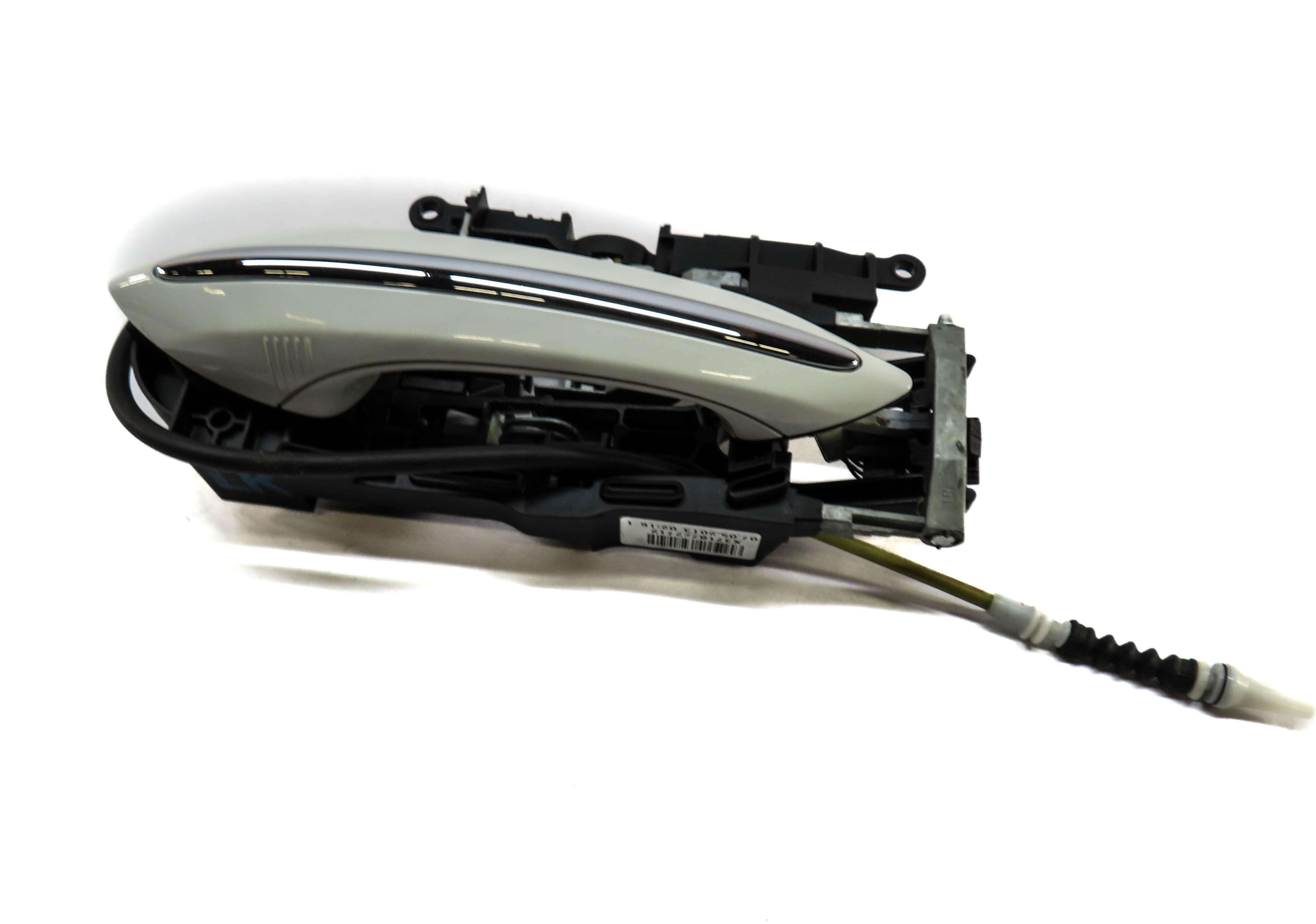 09-19 BMW 5 6 7 SERIES (F01 F07 F10 F12) LEFT REAR COMFORT DOOR HANDLE (WHITE) — exact item pictured