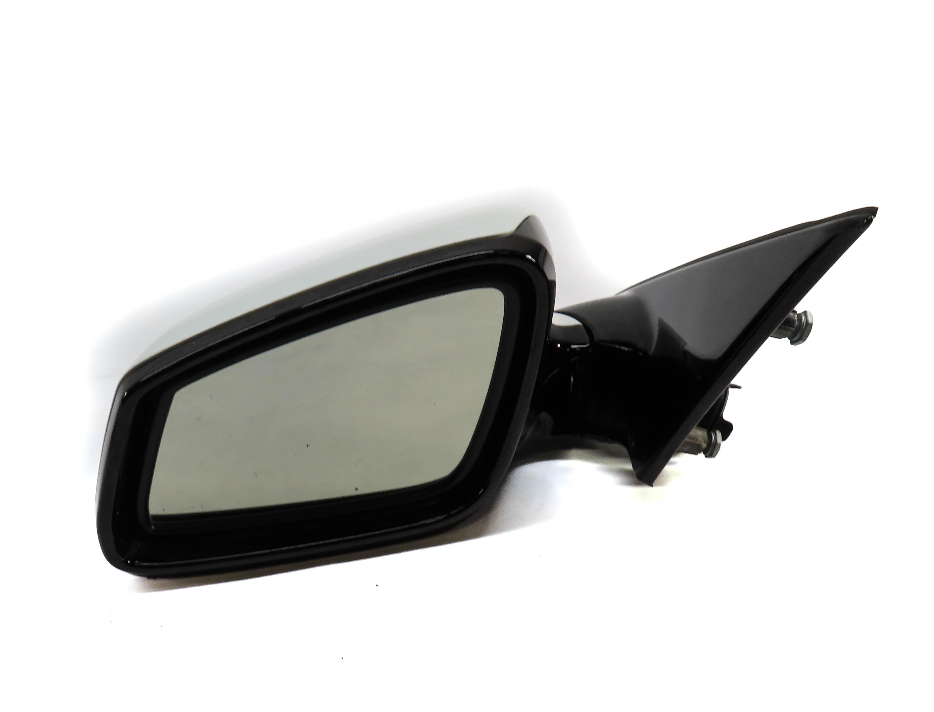 12-13 BMW 528i 535i 550i (F10) LEFT P-FOLD MEMORY AUTODIM MIRROR (WHITE / GLOSS) — exact item pictured