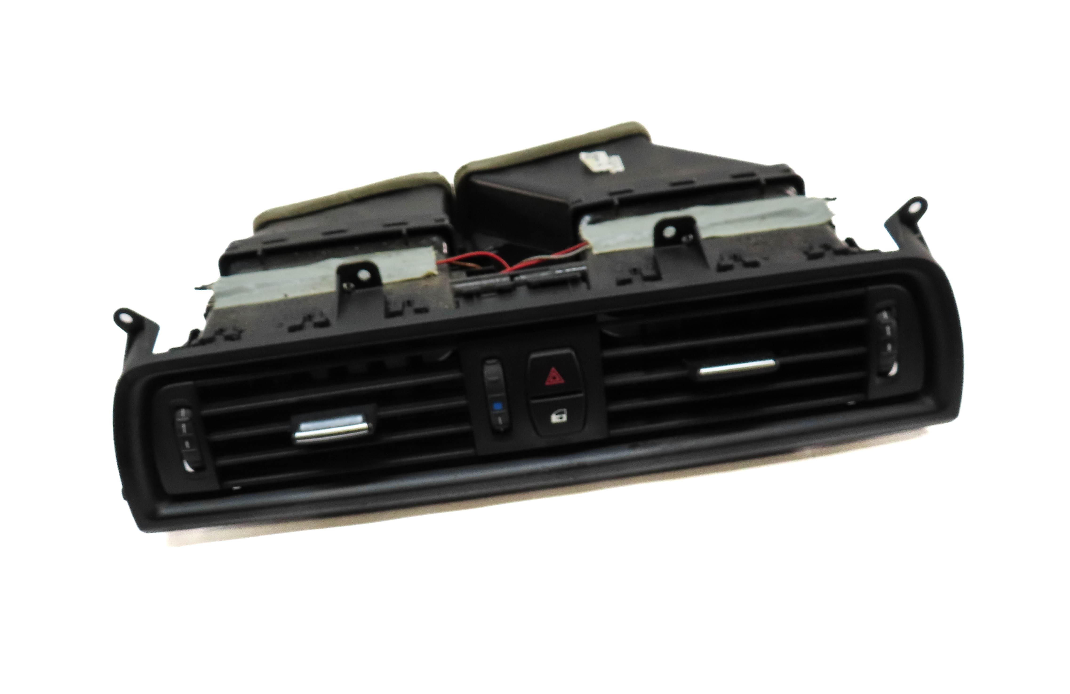 2013 BMW 535i (F10) CENTER DASH HEATER A/C AIR VENT w/ HAZARD & LOCK SWITCH — exact item pictured