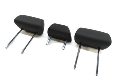 2014 BMW X5 (F15) REAR 2ND ROW LEFT RIGHT CENTER HEADREST SET 3 (Black) — exact item pictured