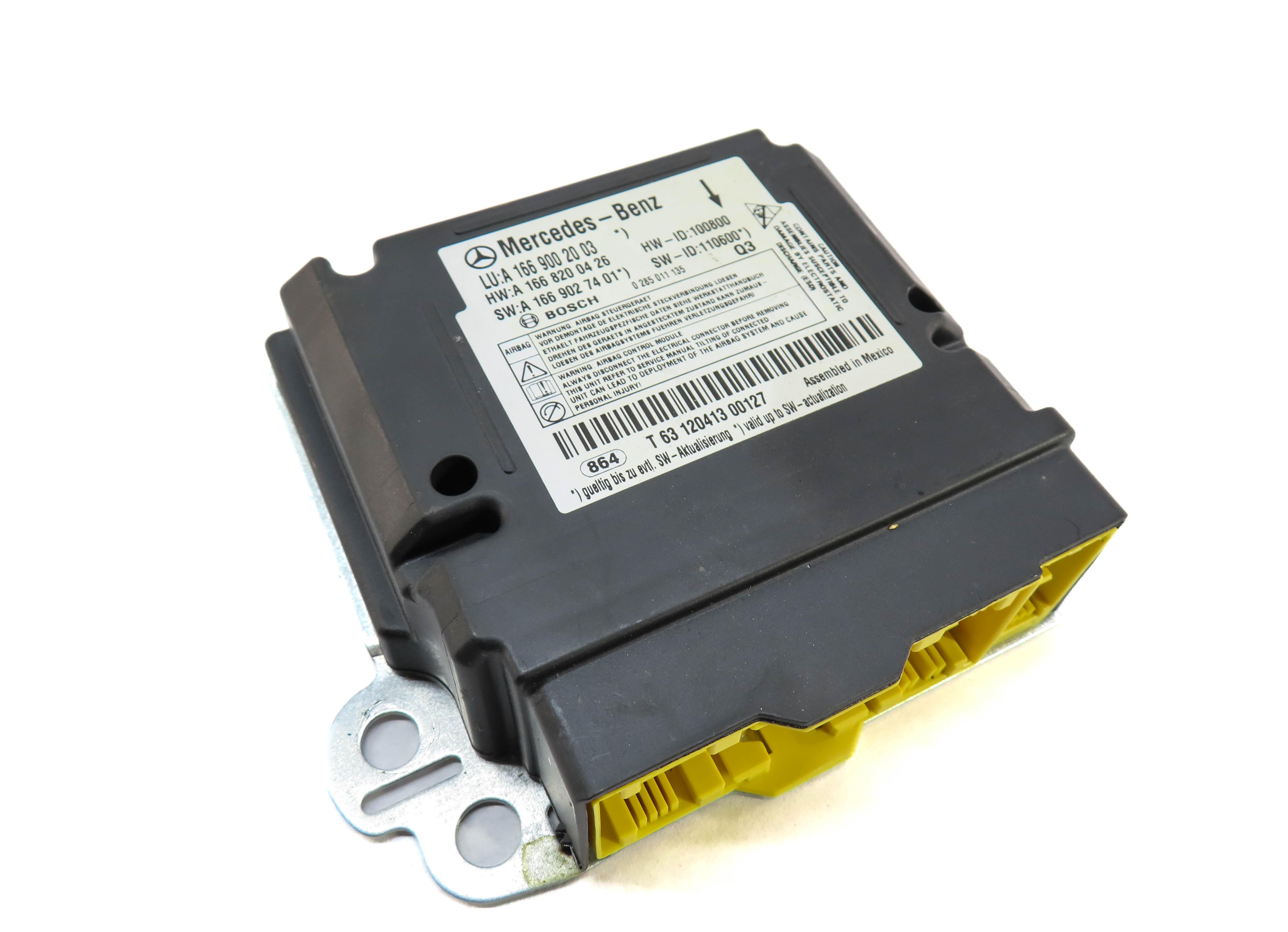 12-15 MERCEDES G63 GL ML CLASS (W166 X166 X463) SRS SAFETY BAG CONTROL MODULE — exact item pictured