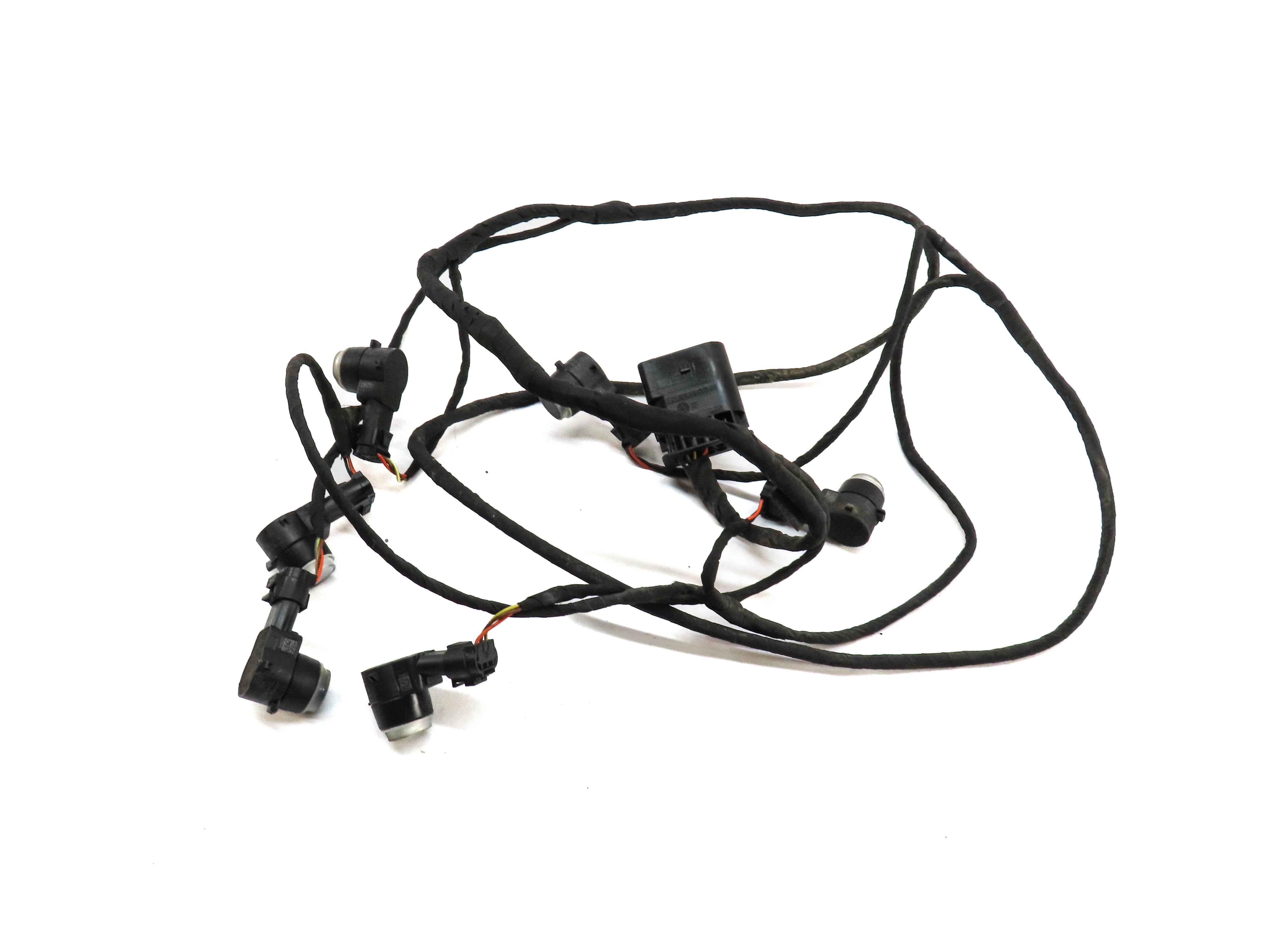 2012 MERCEDES ML350 (W166) FRONT PDC PARK DISTANCE SENSOR SET & HARNESS (SILVER) — exact item pictured