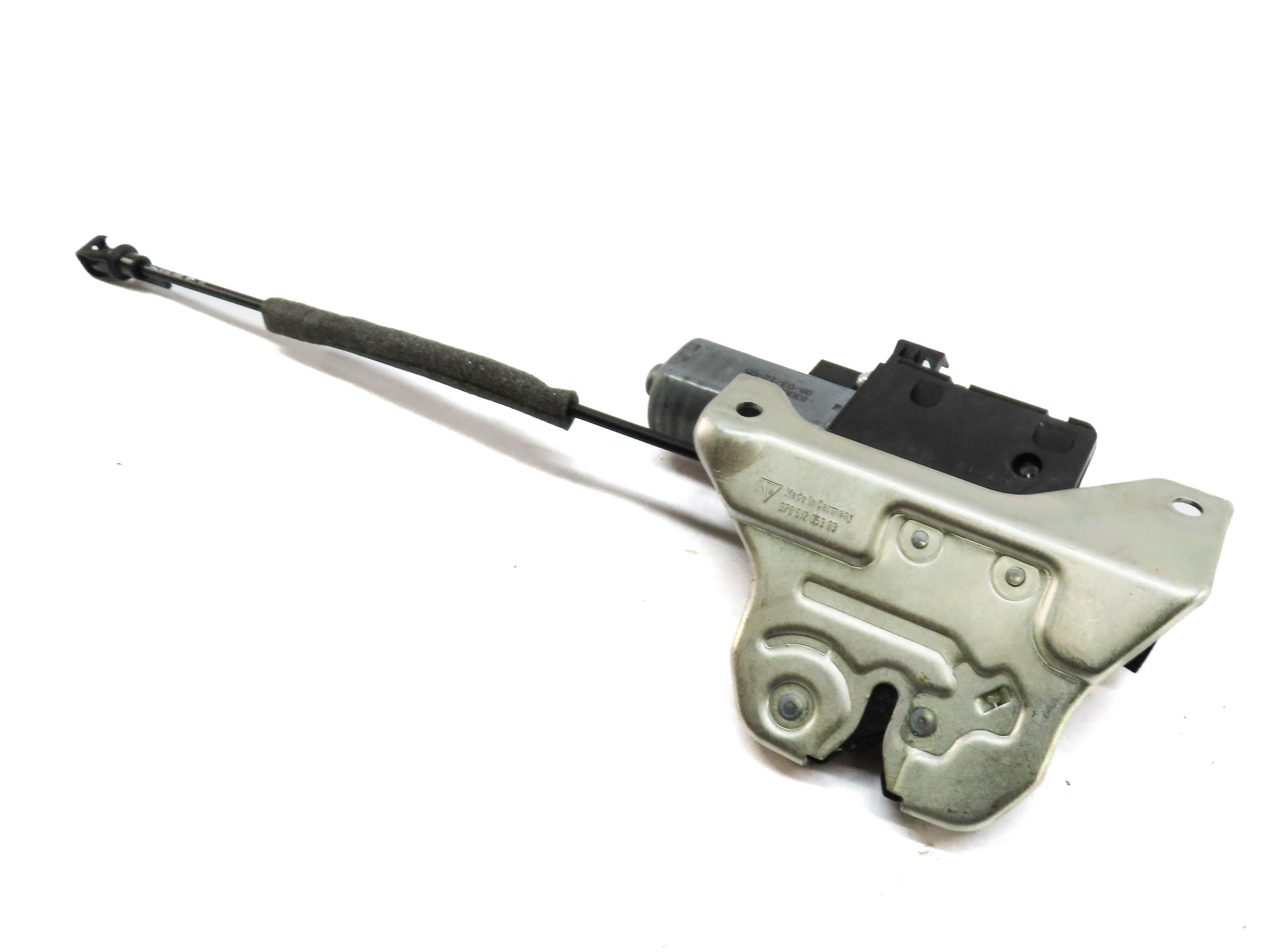 2012 PORSCHE PANAMERA (970 G1) REAR TRUNK LOCK LATCH w/ CABLE — exact item pictured
