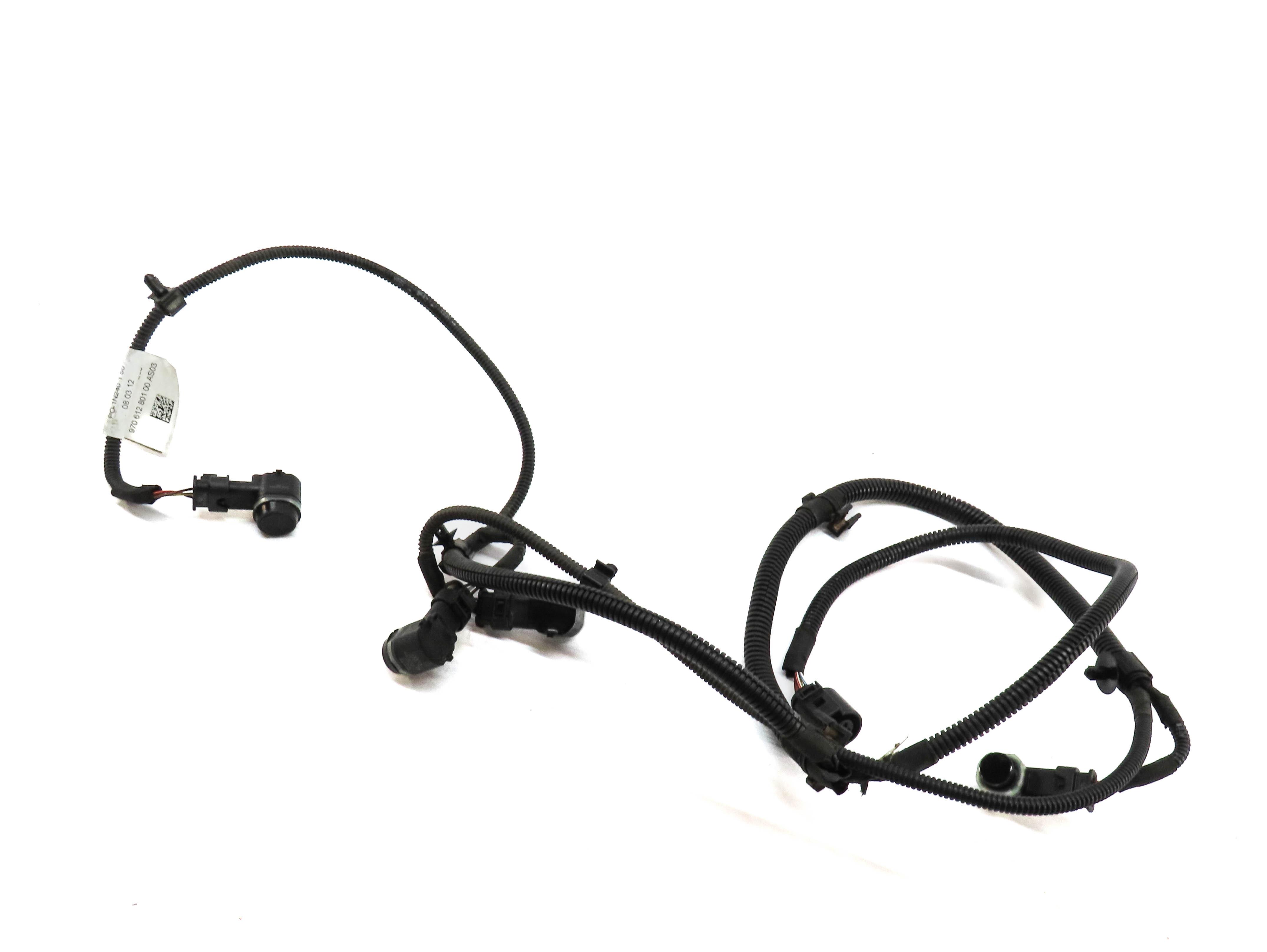 2012 PORSCHE PANAMERA (970 G1) REAR PARK DISTANCE PDC SENSOR SET 4 w/ HARNESS — exact item pictured