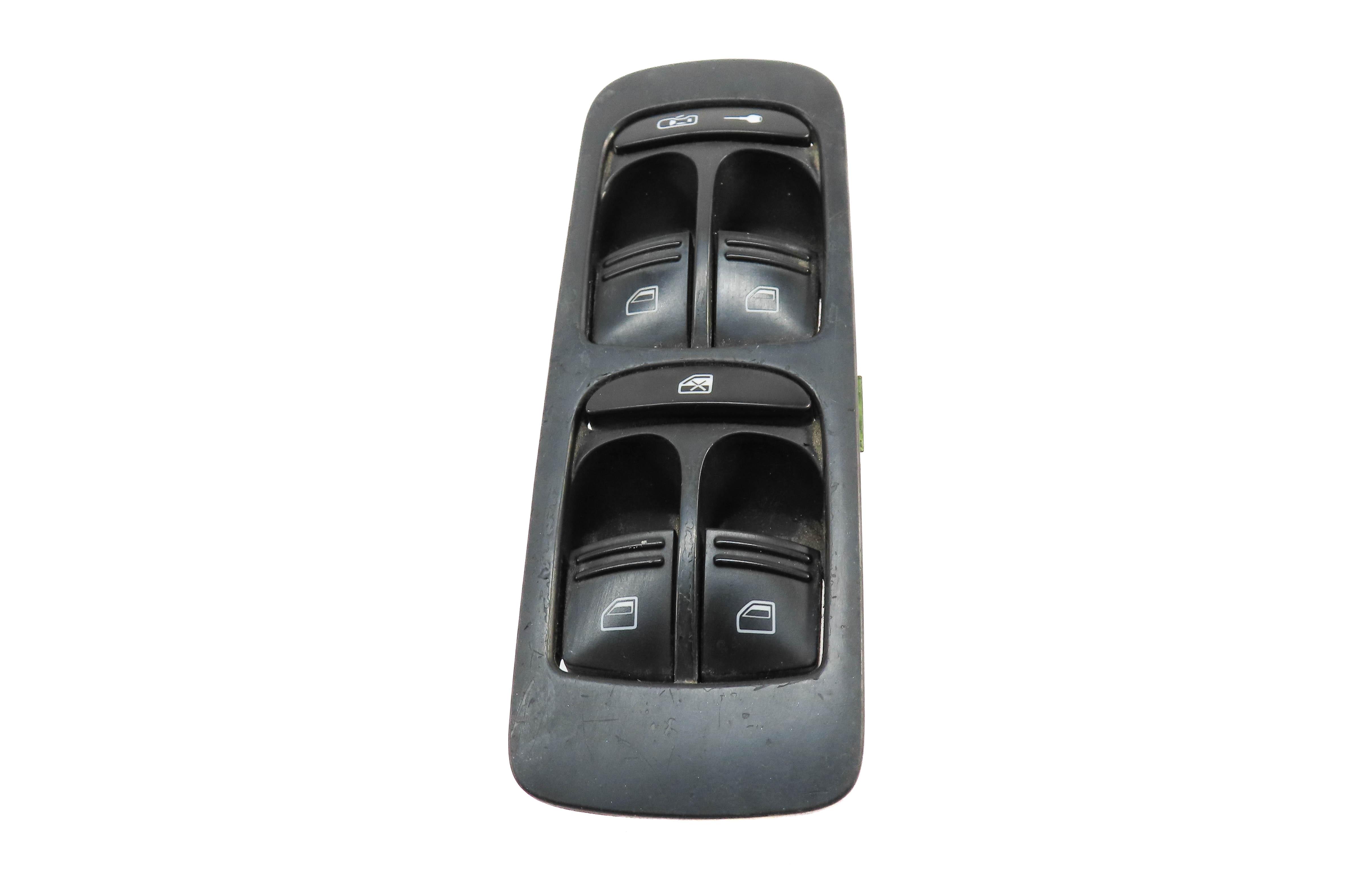 2003-2010 PORSCHE CAYENNE (955 957) LEFT FRONT DRIVER DOOR WINDOW SWITCH (BLACK) — exact item pictured