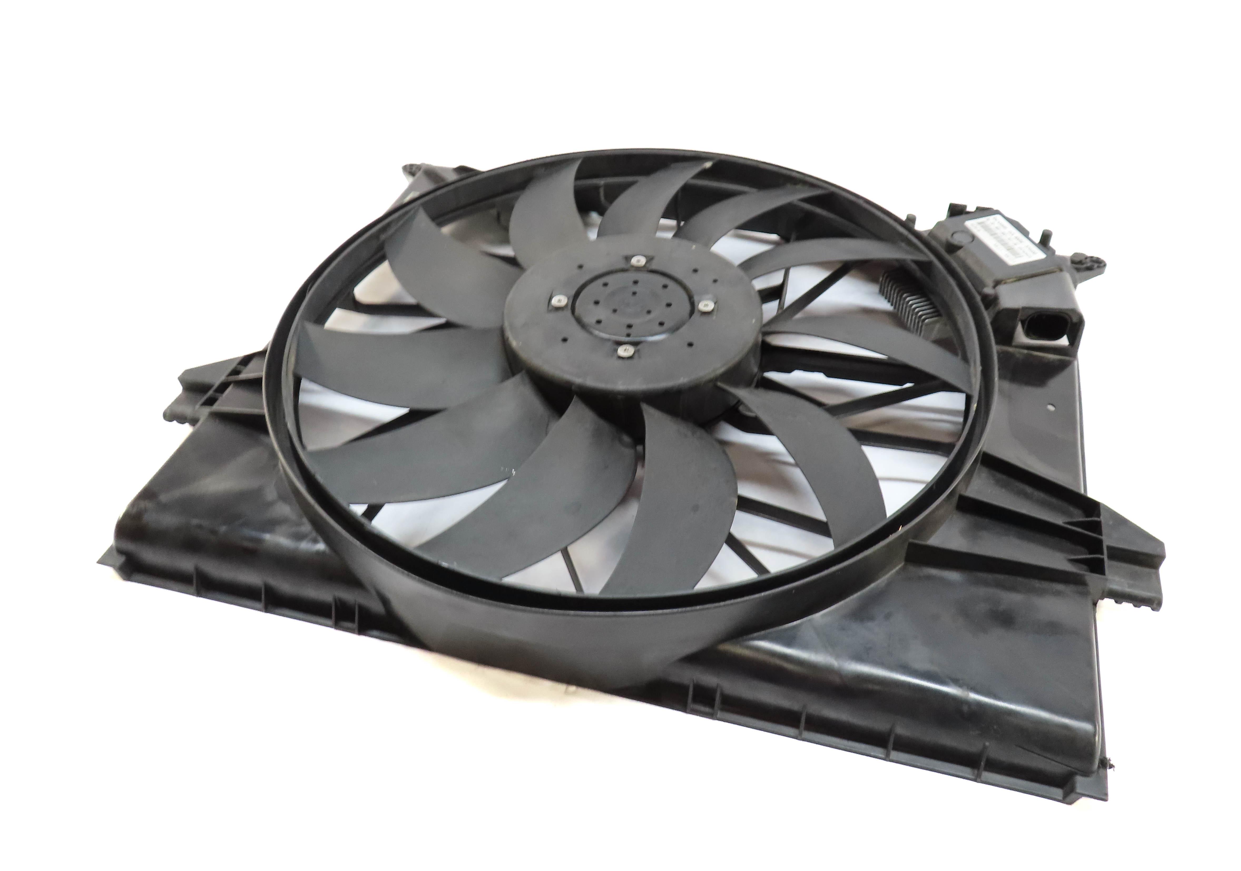 2007-2012 MERCEDES GL ML R CLASS (X164 W164 W251) RADIATOR COOLING FAN w/ SHROUD — exact item pictured