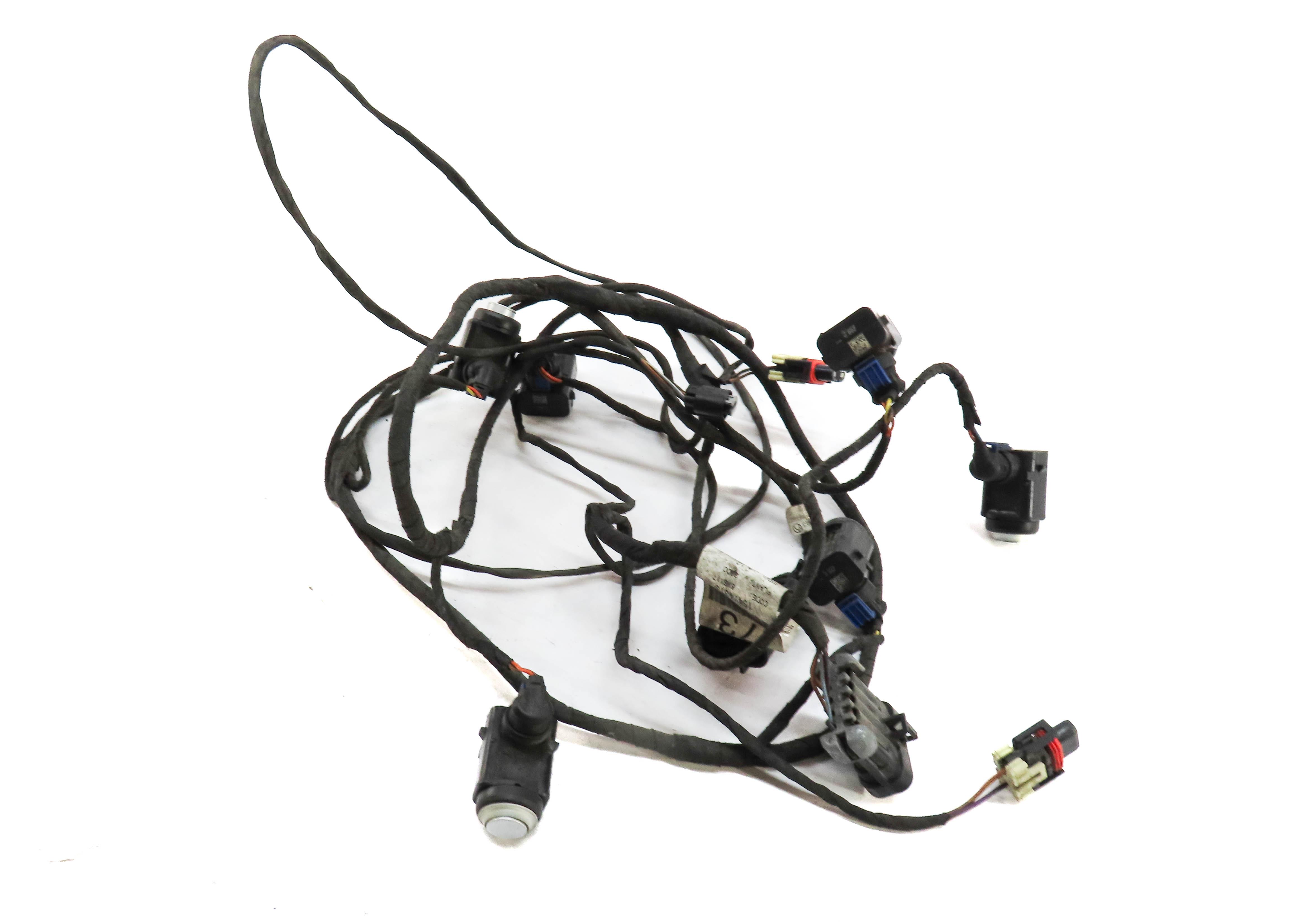 2009 MERCEDES GL450 (X164) FRONT PARK DISTANCE PDC SENSOR SET 6 & HARNESS SILVER — exact item pictured