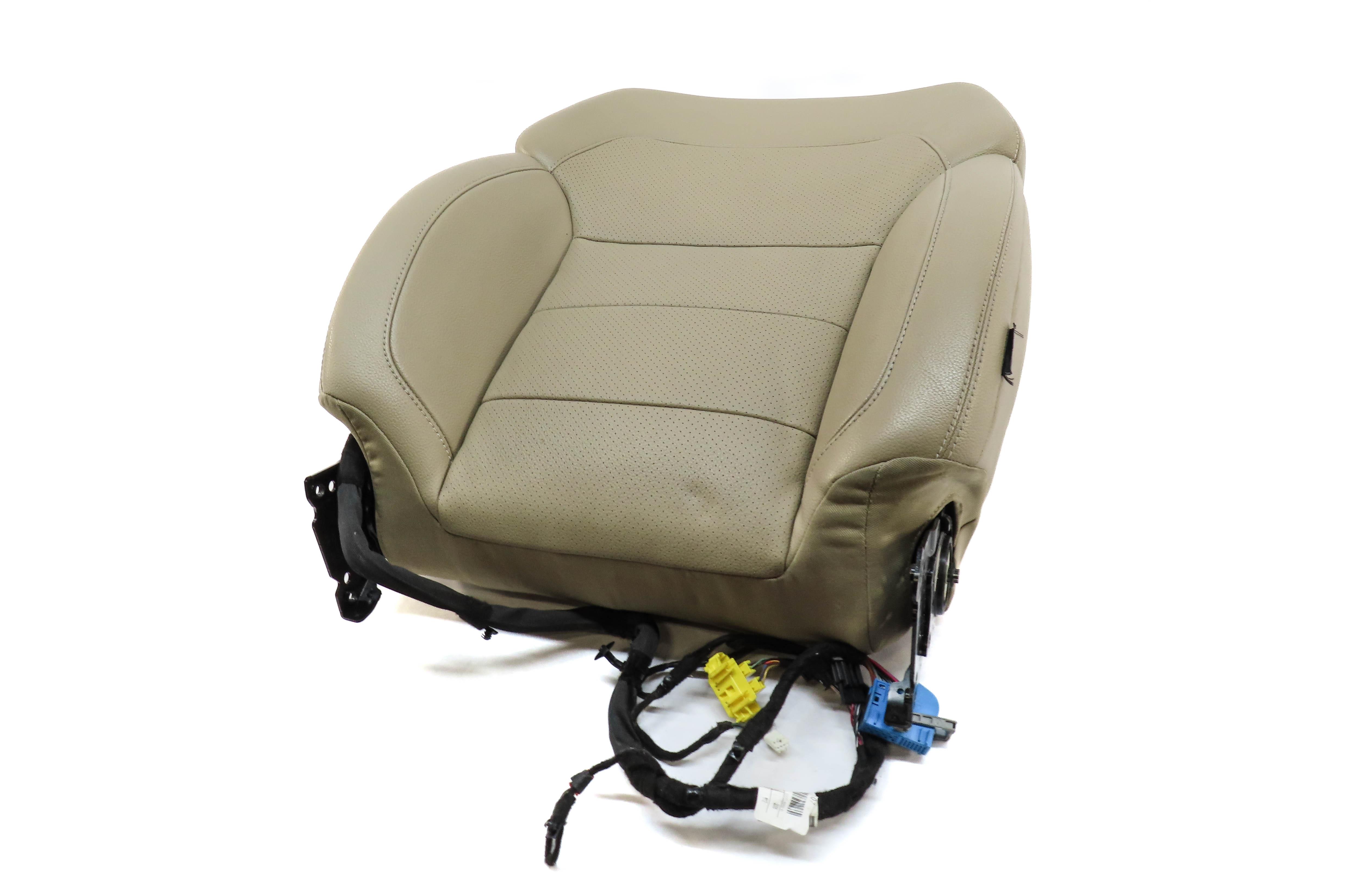2014 MERCEDES ML350 (W166) LEFT DRIVER UPPER TOP HEATED SEAT CUSHION (BEIGE) — exact item pictured