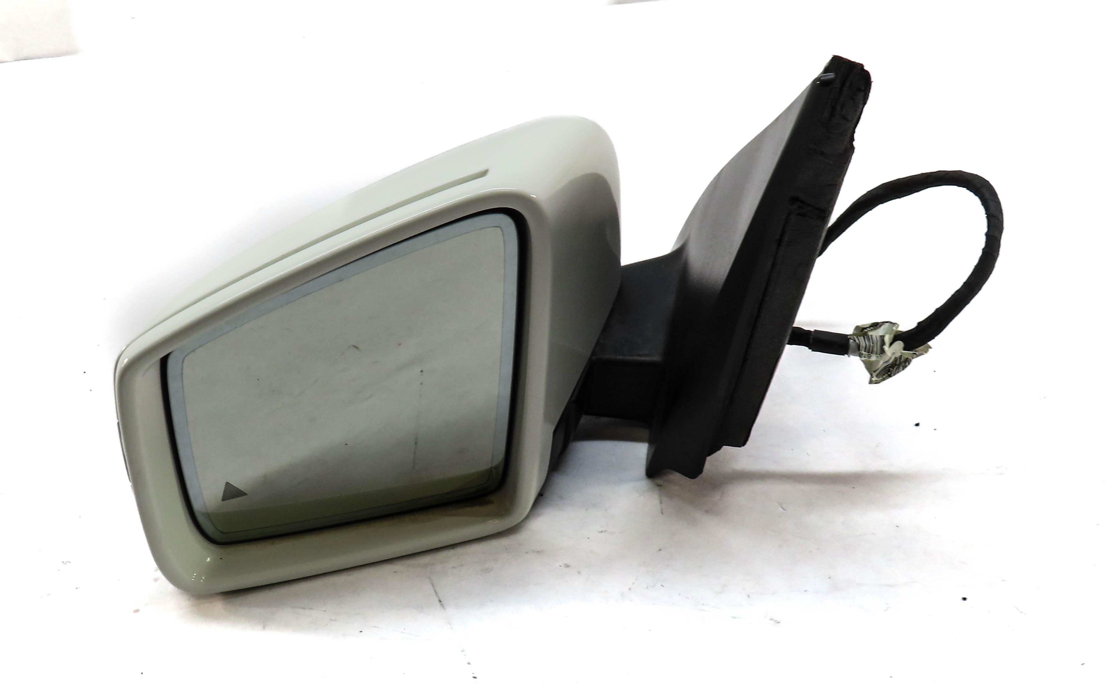 12-16 MERCEDES GL450 GL550 ML350 (W166 X166) LEFT BLIND SPOT MIRROR (WHITE 149U) — exact item pictured
