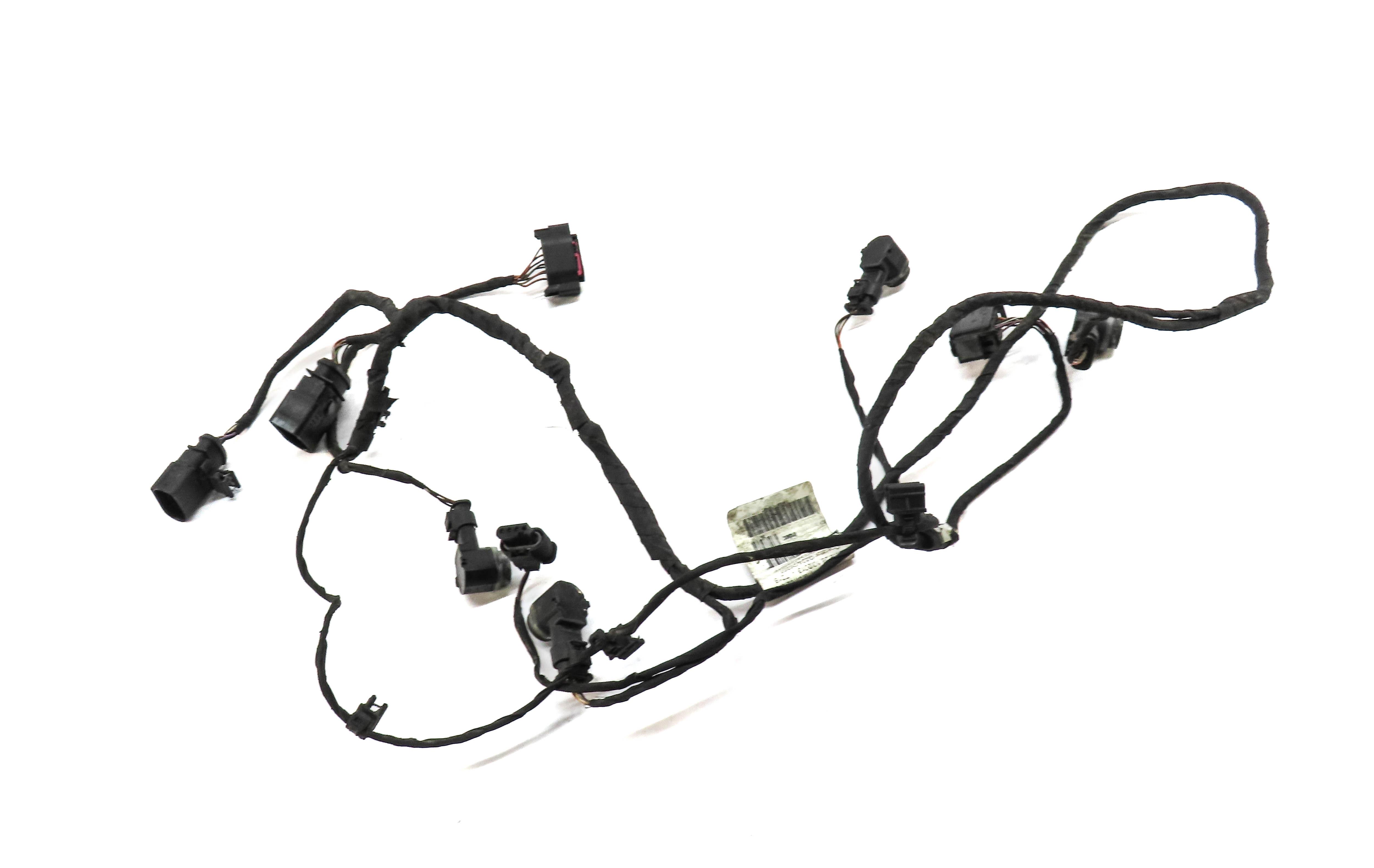 2014 AUDI A8 (D4 4H) REAR PDC PARK SENSOR SET w/ HARNESS (GLACIER WHITE 2Y) — exact item pictured