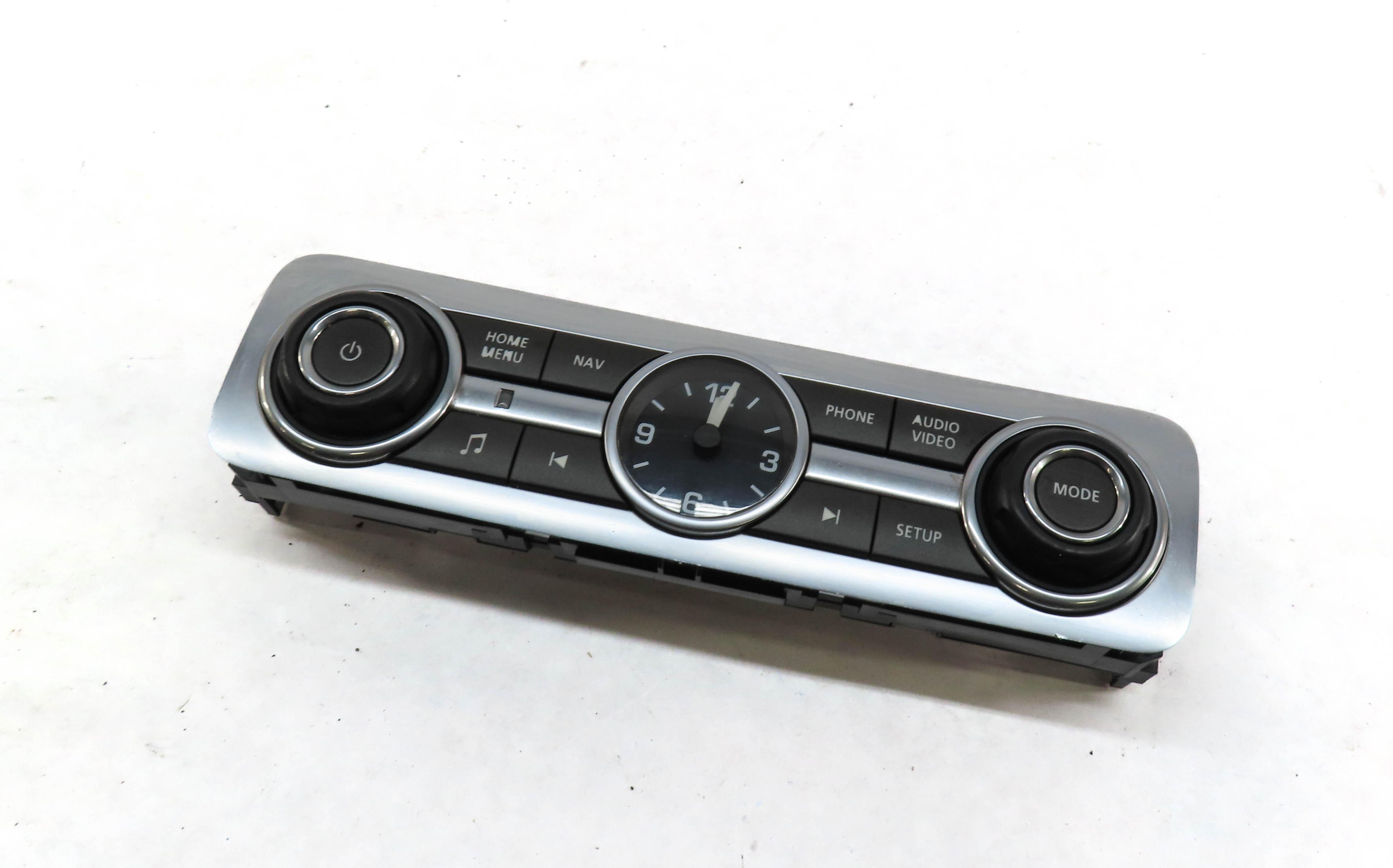 2012-2013 RANGE ROVER SPORT L320 RADIO STEREO CLOCK PANEL w/ POLLUTION SENSOR — exact item pictured