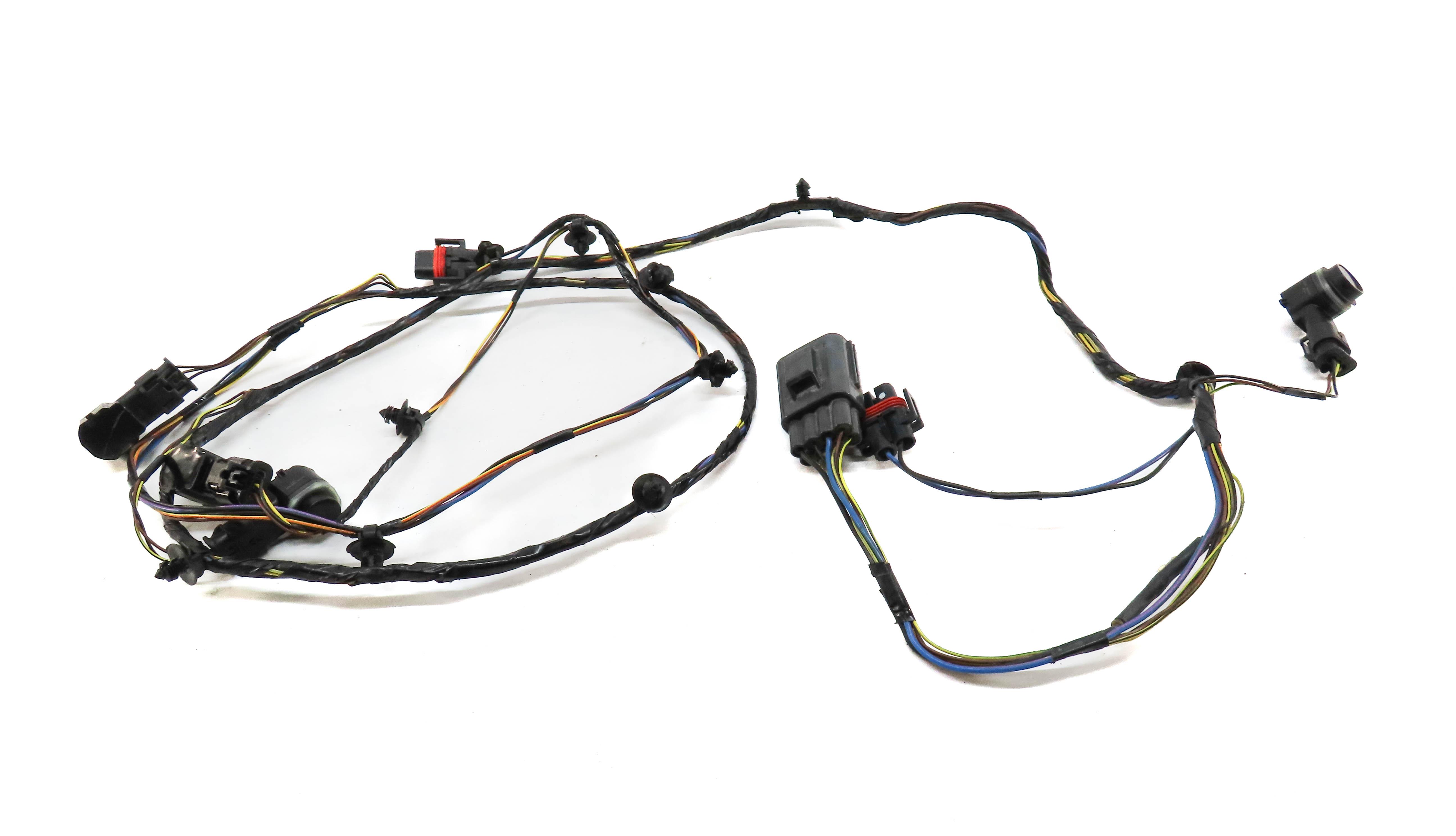 2012 RANGE ROVER SPORT (L320) REAR PARK DISTANCE PDC SENSOR SET4 BLACK & HARNESS — exact item pictured