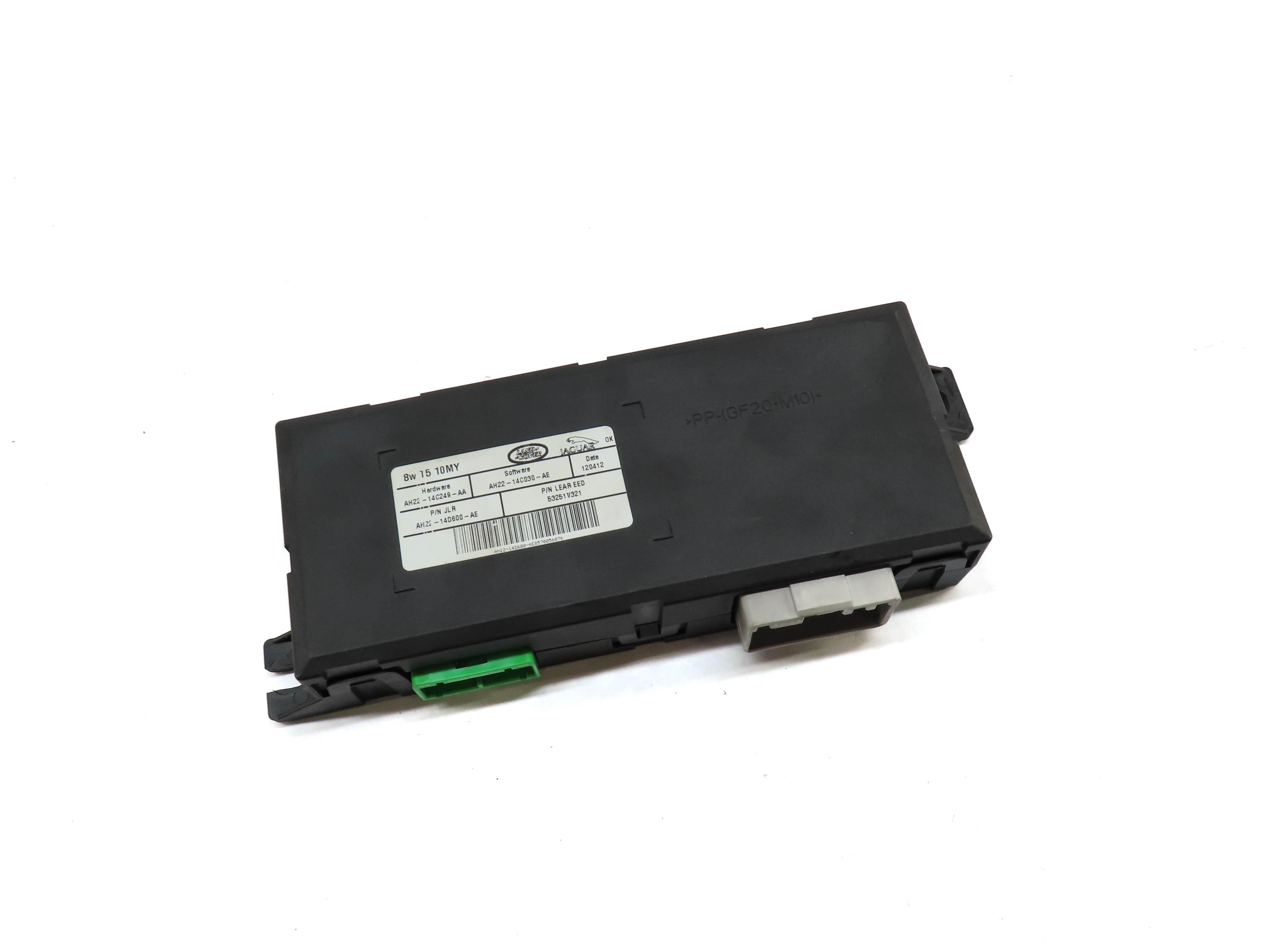 2012 RANGE ROVER SPORT (L320) FRONT LEFT DRIVER SEAT CONTROL MODULE AH2214C249AA — exact item pictured