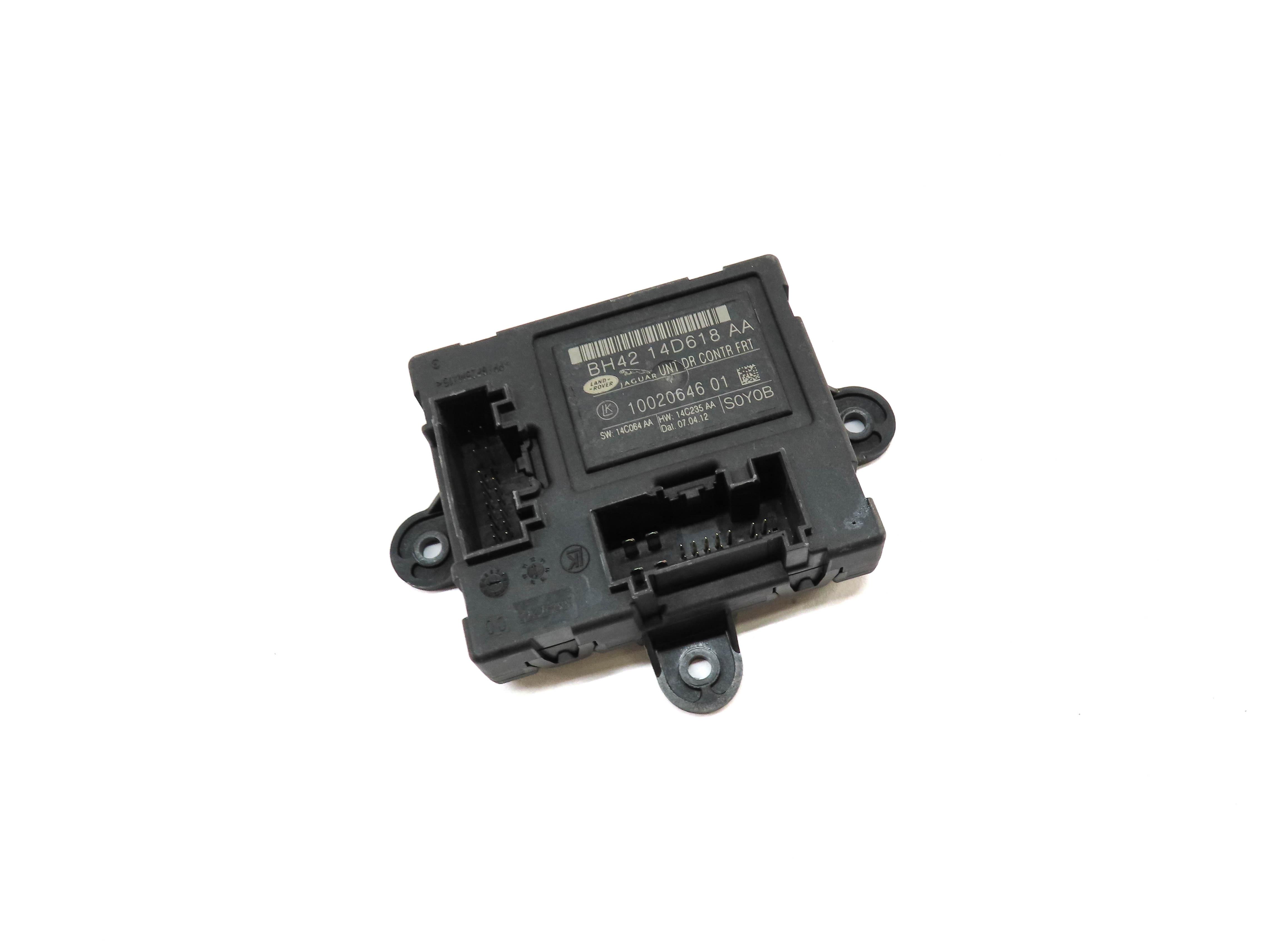 2012 RANGE ROVER SPORT (L320) FRONT LEFT DRIVER DOOR CONTROL MODULE BH4214D618AA — exact item pictured