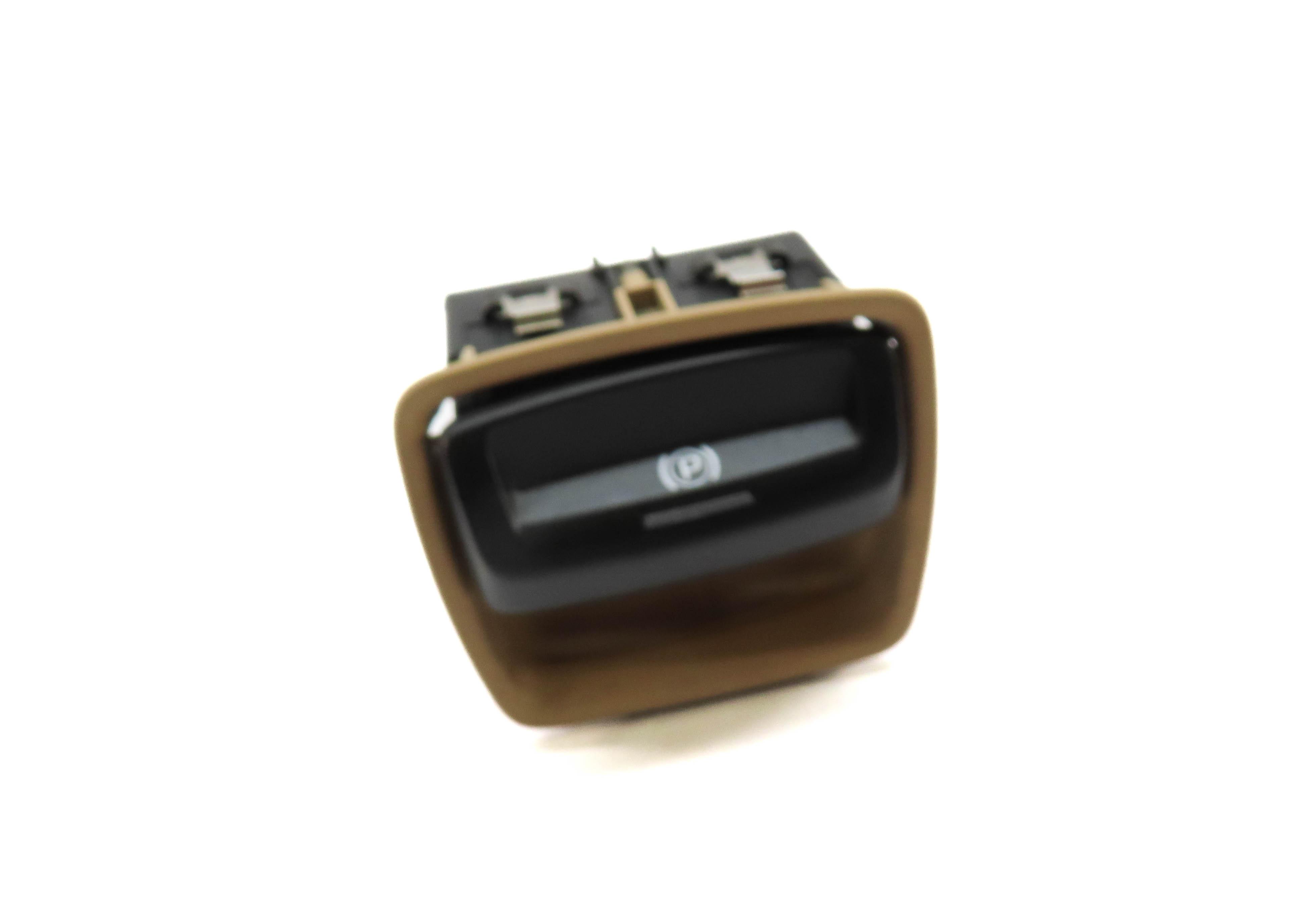 2010 PORSCHE PANAMERA (970 G1) PARKING BRAKE SWITCH BUTTON (TAN) — exact item pictured