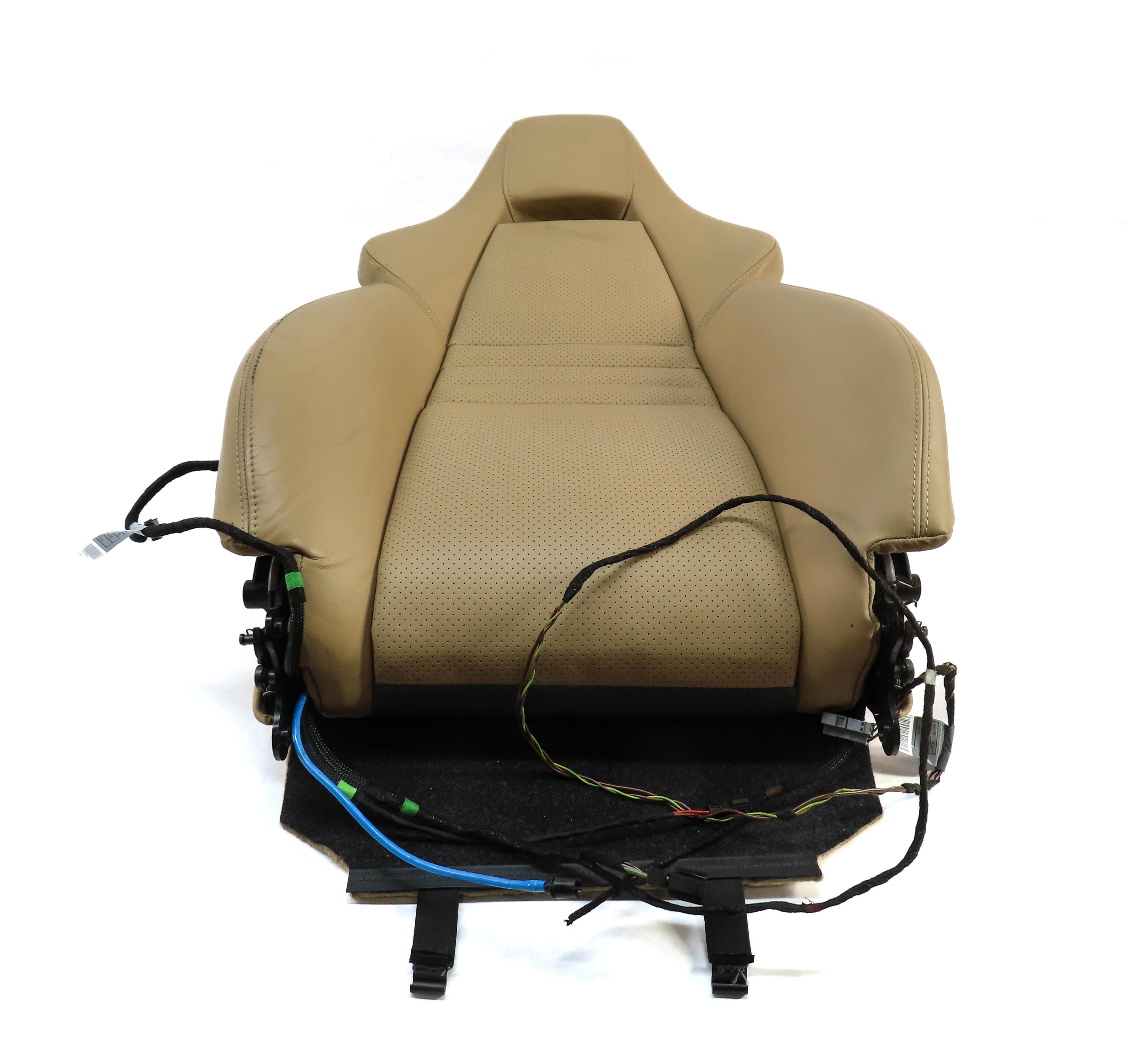 2010 PORSCHE PANAMERA (970 G1) PASSENGER UPPER TOP HEATED SEAT CUSHION (BEIGE) — exact item pictured