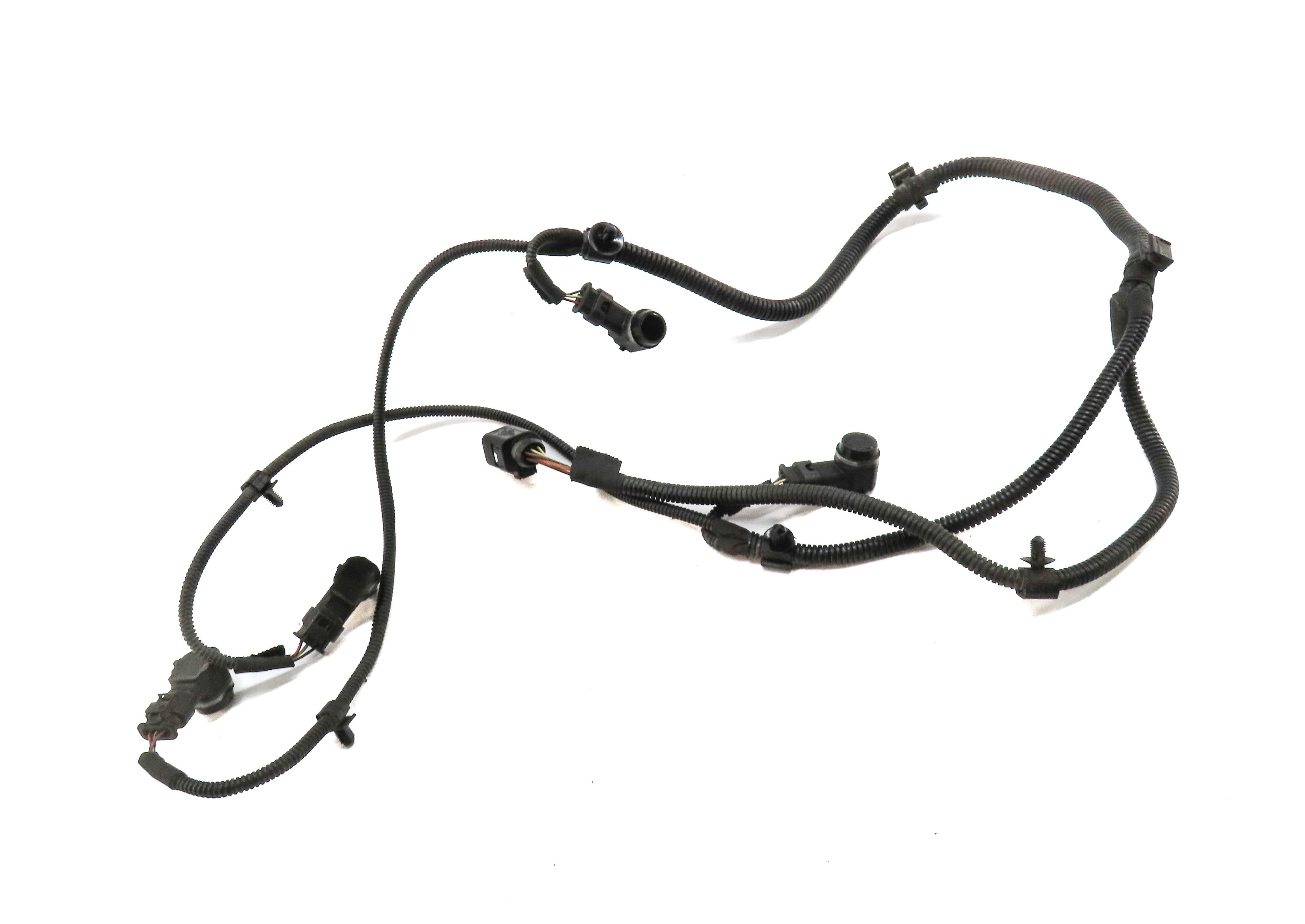 2010 PORSCHE PANAMERA (970 G1) REAR PDC PARK SENSOR SET w/ HARNESS (BLACK A1) — exact item pictured