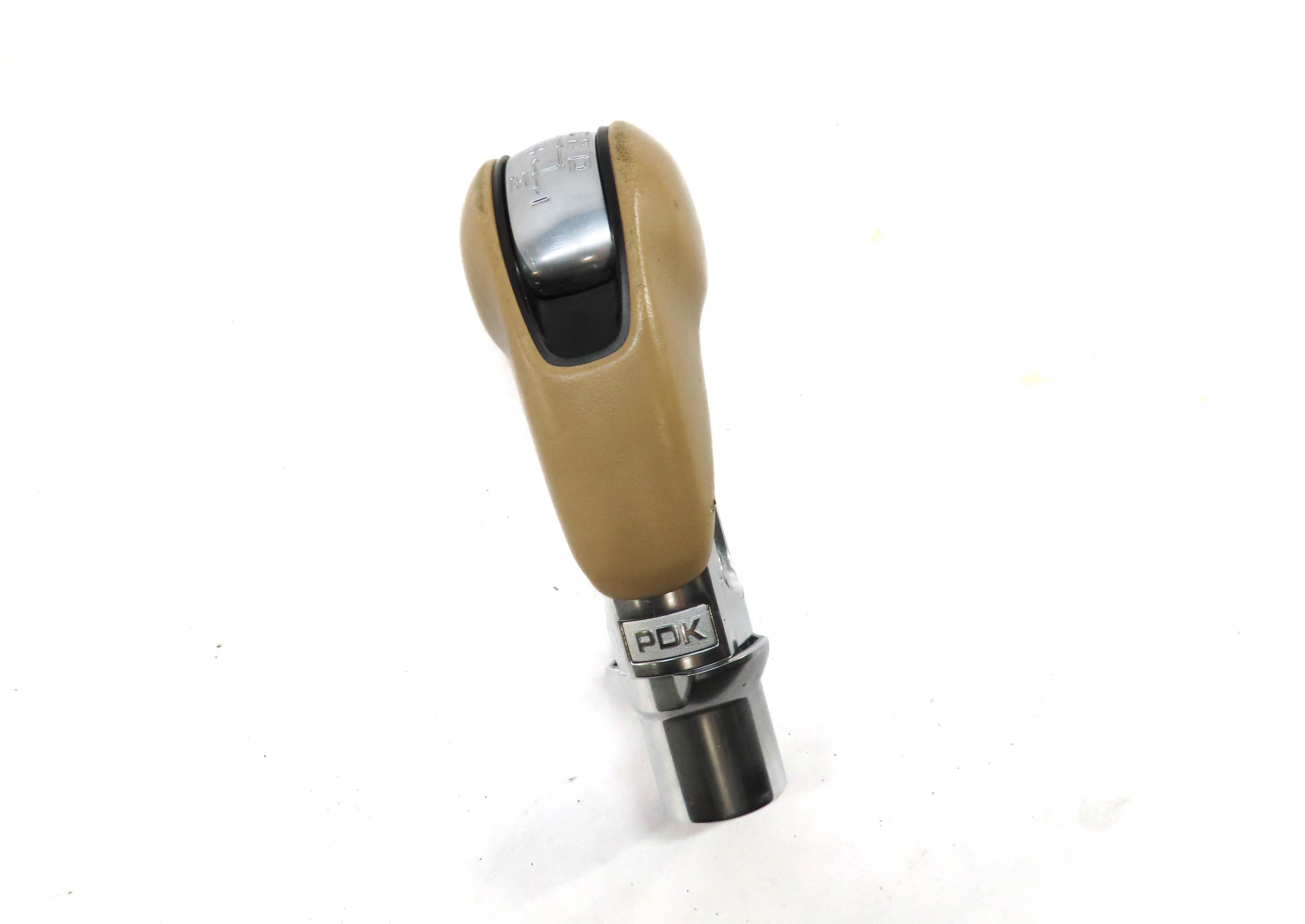 2010 PORSCHE PANAMERA (970 G1) TRANSMISSION GEAR SHIFTER KNOB (BEIGE LEATHER) — exact item pictured