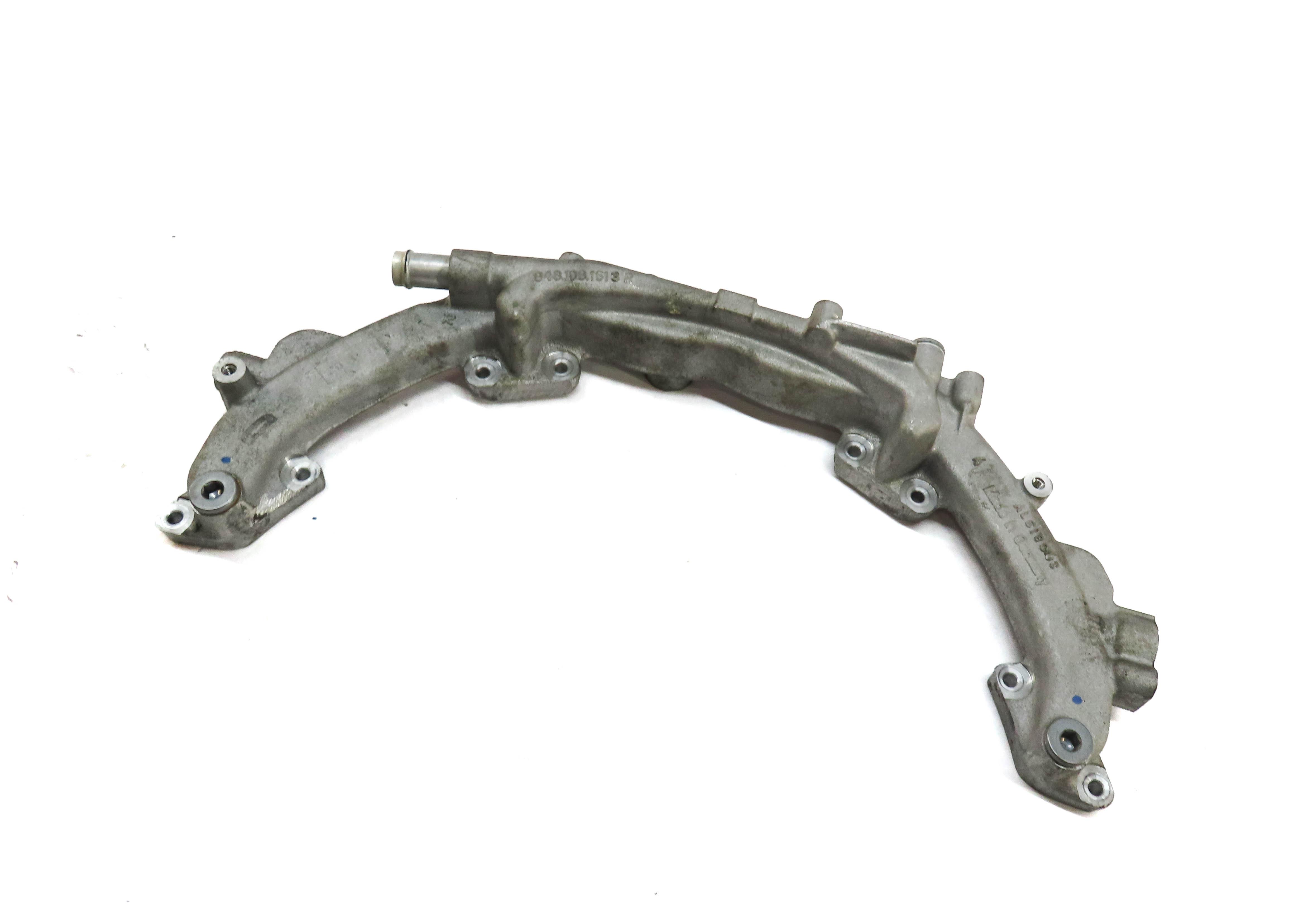 2010 PORSCHE PANAMERA (970 G1) 4.8L M48 TURBO ENGINE COOLANT CROSSOVER PIPE — exact item pictured