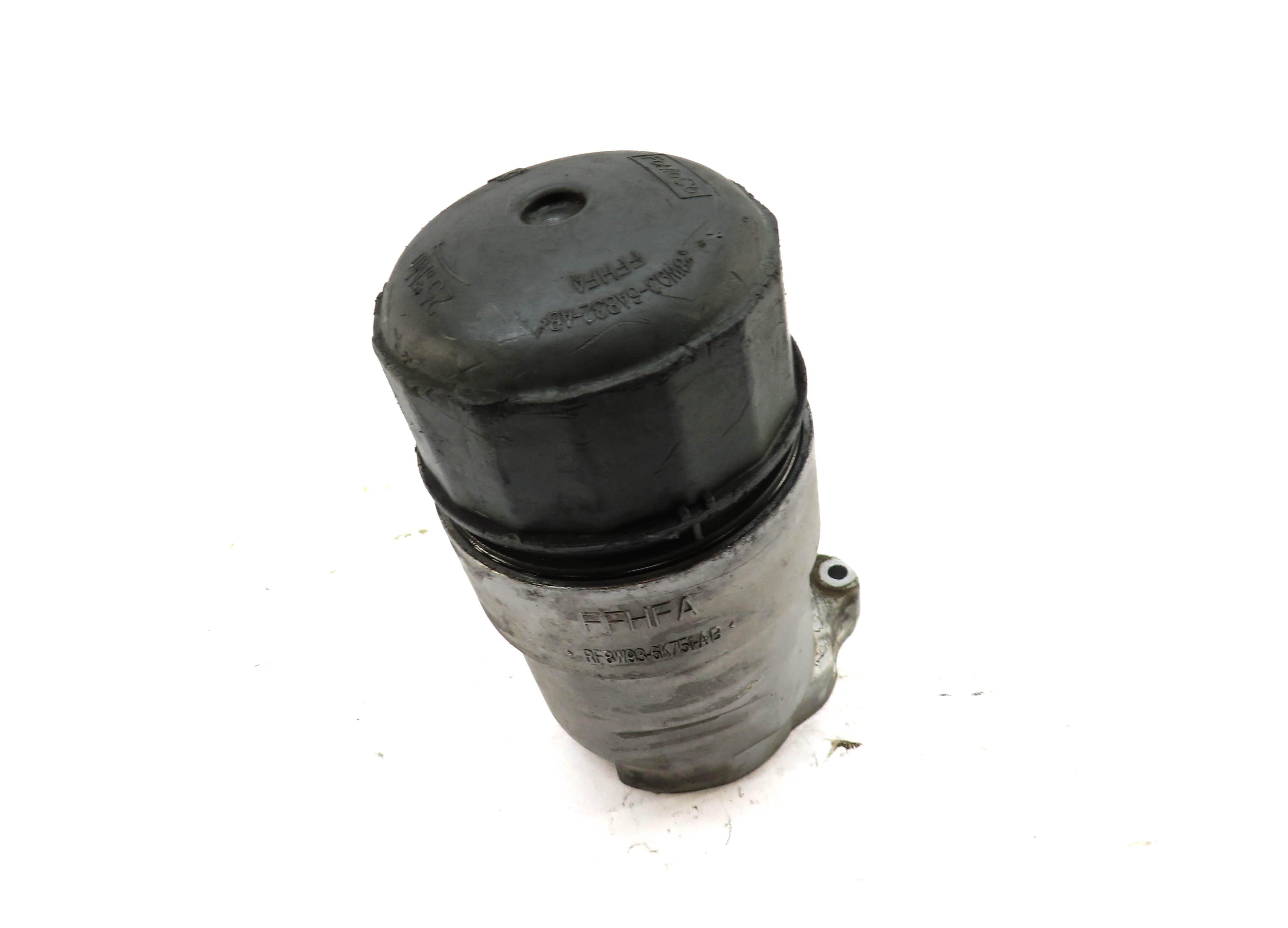 2012 RANGE ROVER (L322) 5.0L SUPERCHARGED ENGINE OIL FILTER HOUSING w/ CAP — exact item pictured
