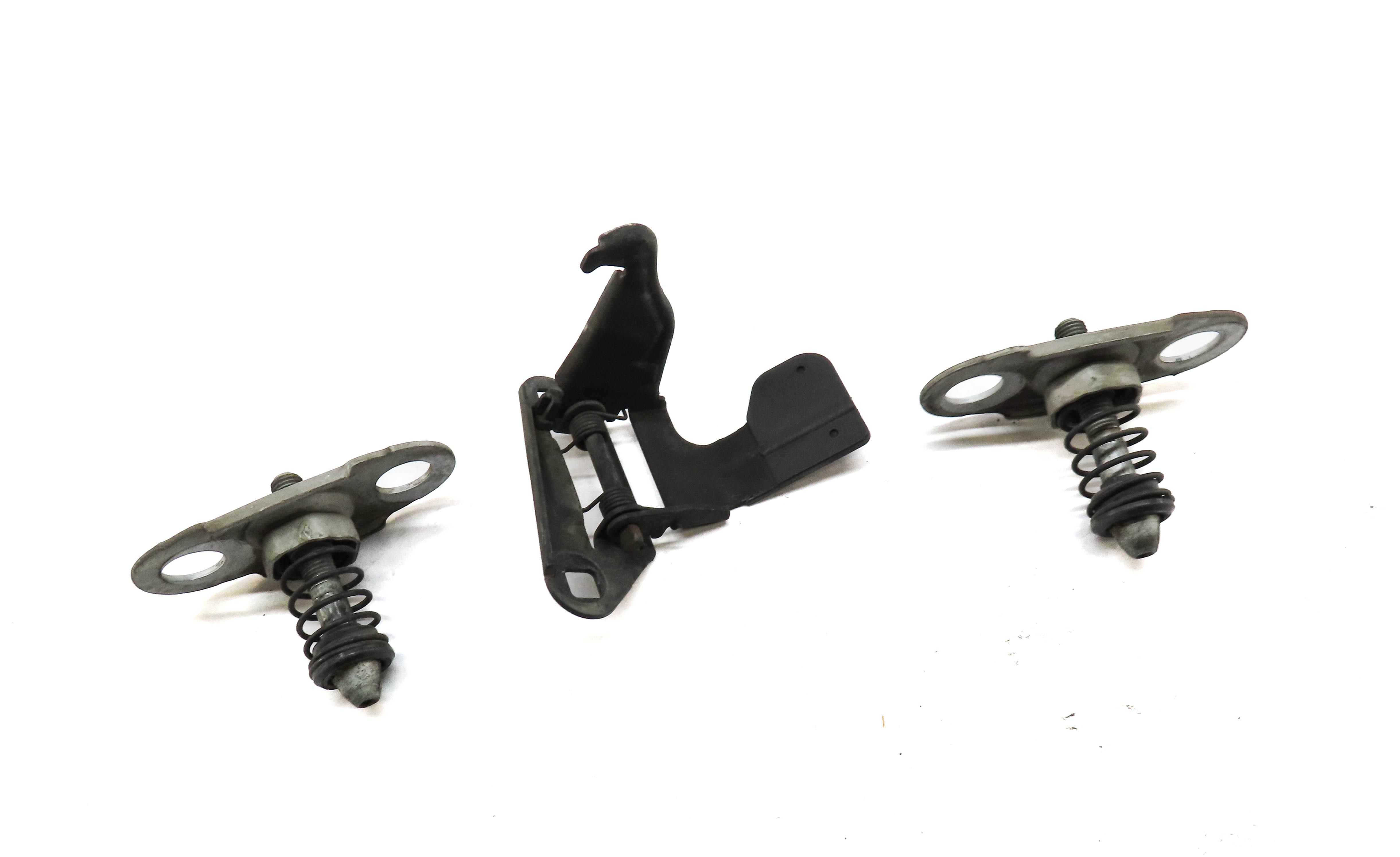 2012 RANGER ROVER (L322) FRONT HOOD SAFETY RELEASE LEVER LOCK LATCH w/ SPRINGS — exact item pictured