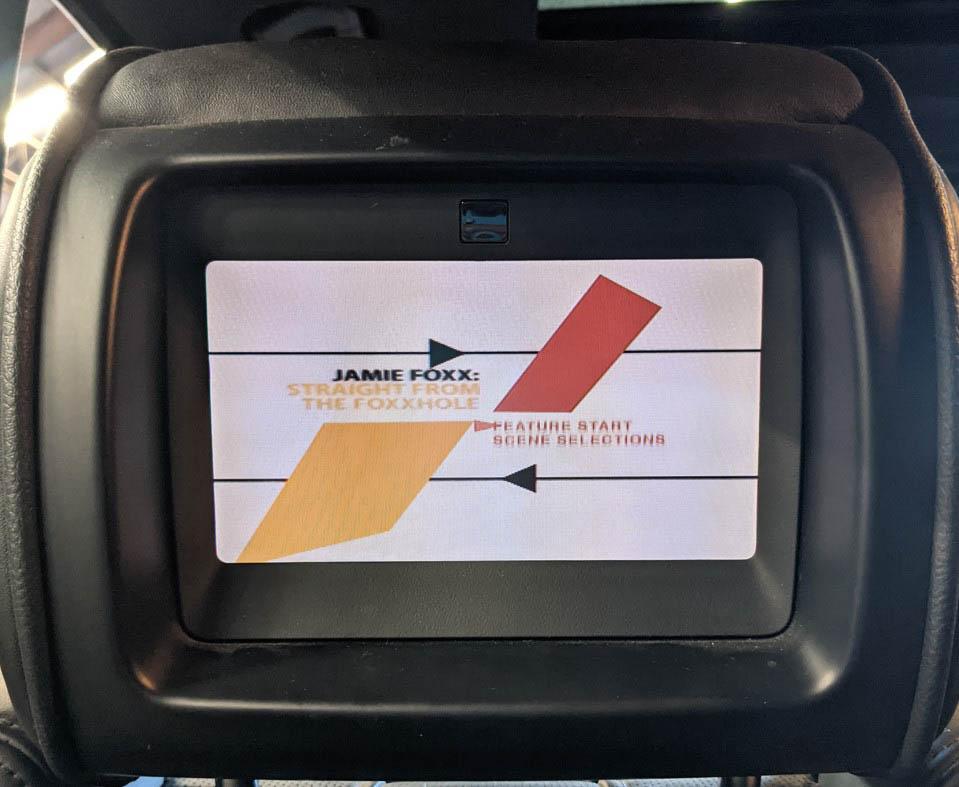 10-12 RANGE ROVER L322 FRONT LEFT or RIGHT SEAT HEADREST w/ DVD SCREEN JET BLACK — exact item pictured
