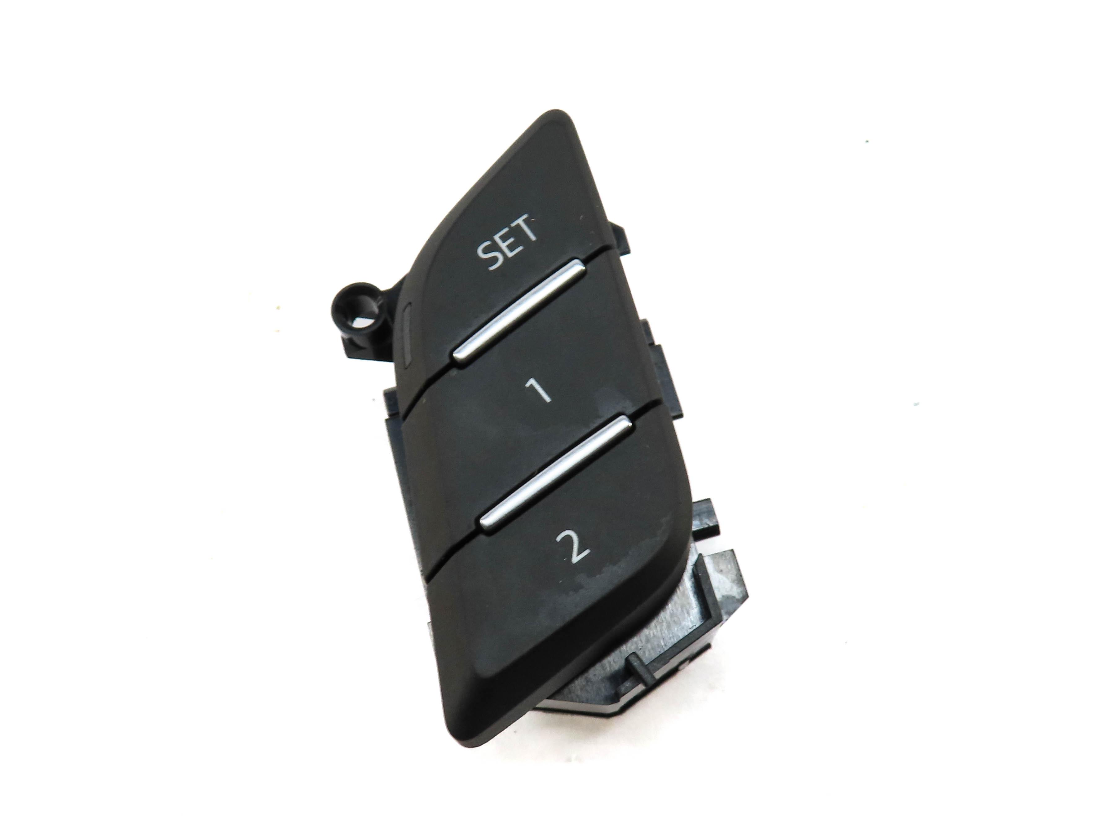 2017-2019 AUDI Q7 (4M) FRONT LEFT DRIVER SEAT MEMORY SWITCH BUTTON PANEL (BLACK) — exact item pictured