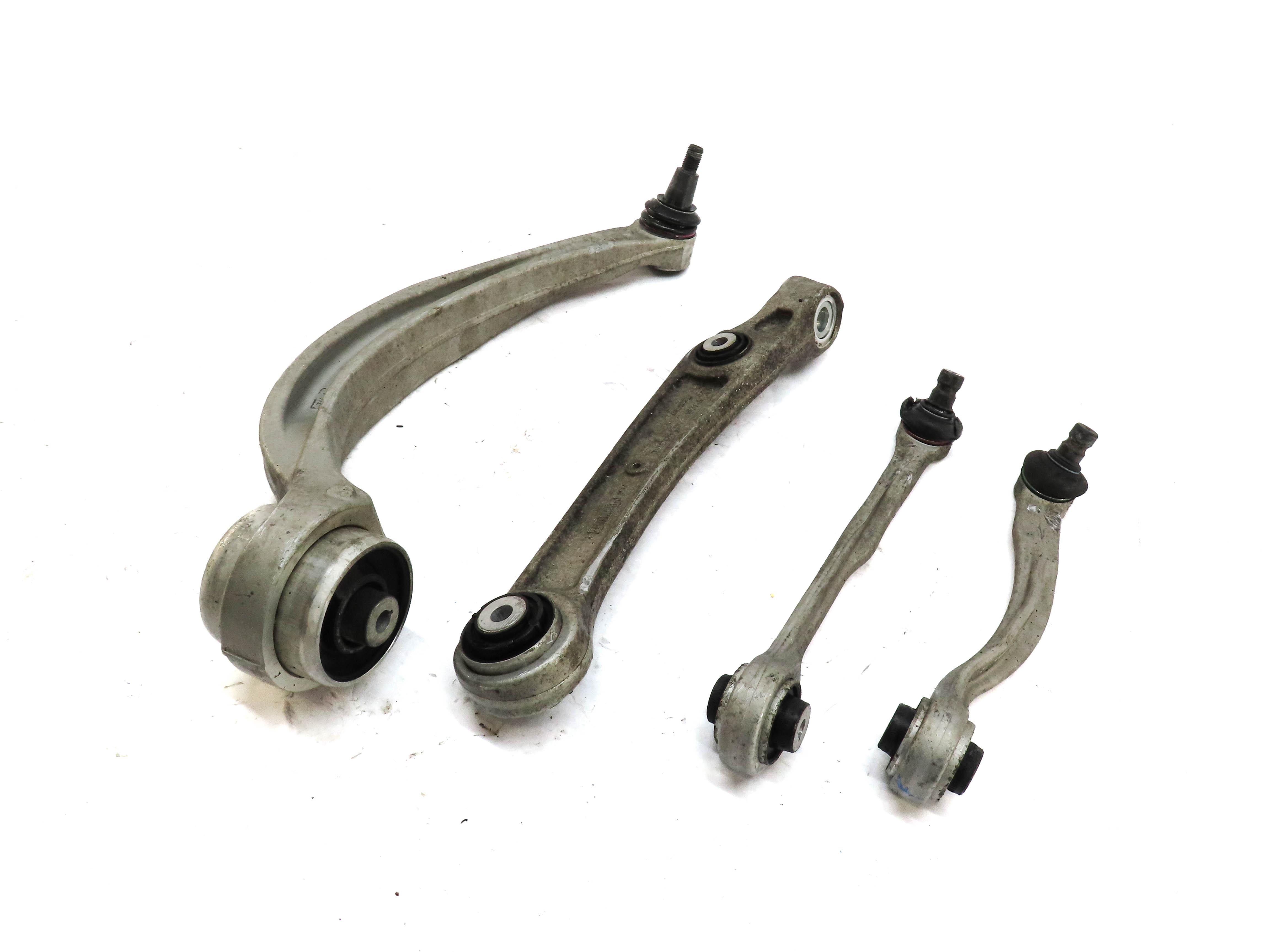 2017-2022 AUDI Q7 (4M) LEFT FRONT DRIVER UPPER & LOWER CONTROL ARM SET 4 — exact item pictured