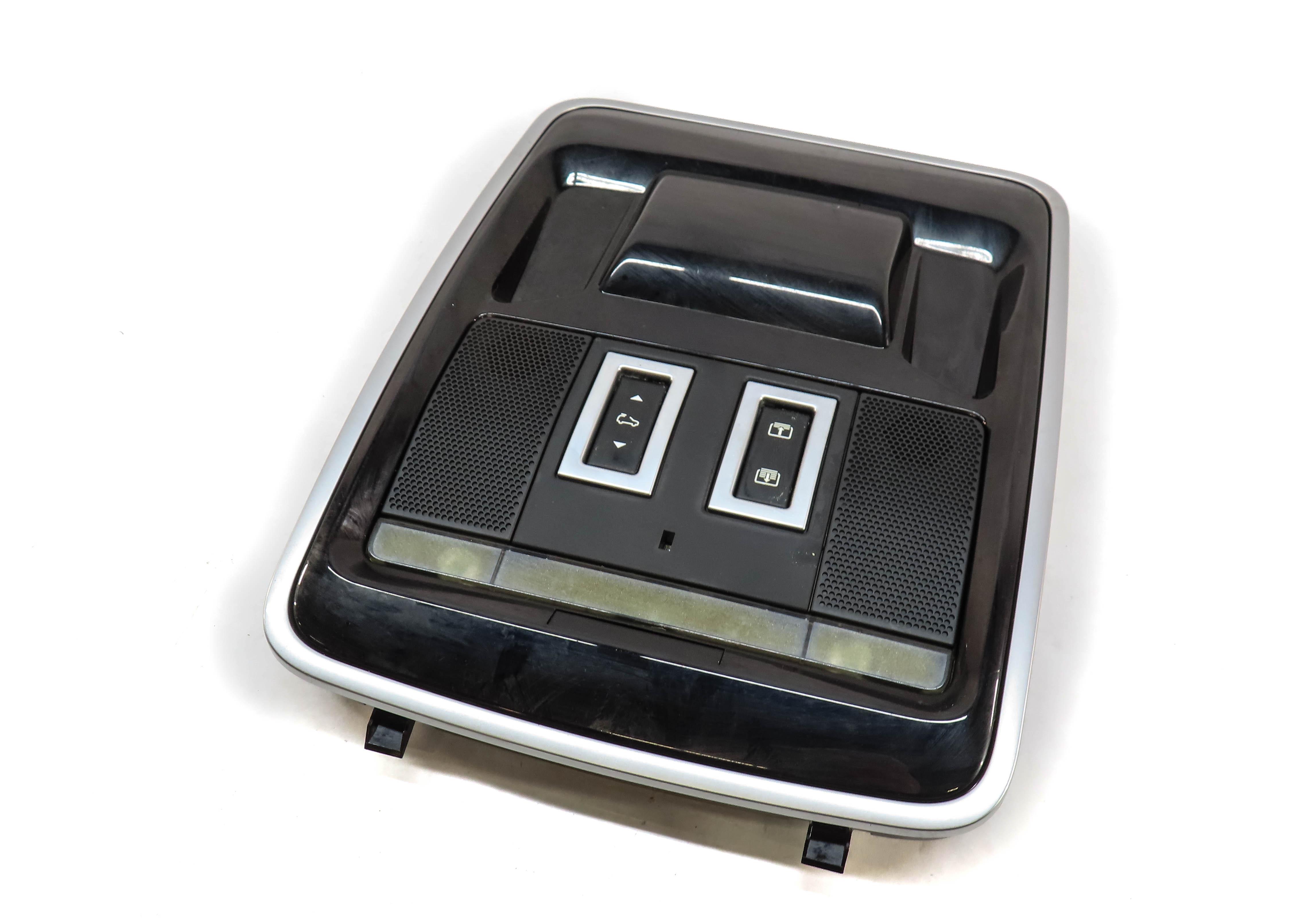 2015 RANGE ROVER SPORT (L494) FRONT ROOF PRIMARY DOME LIGHT w/ SWITCHES (BLACK) — exact item pictured