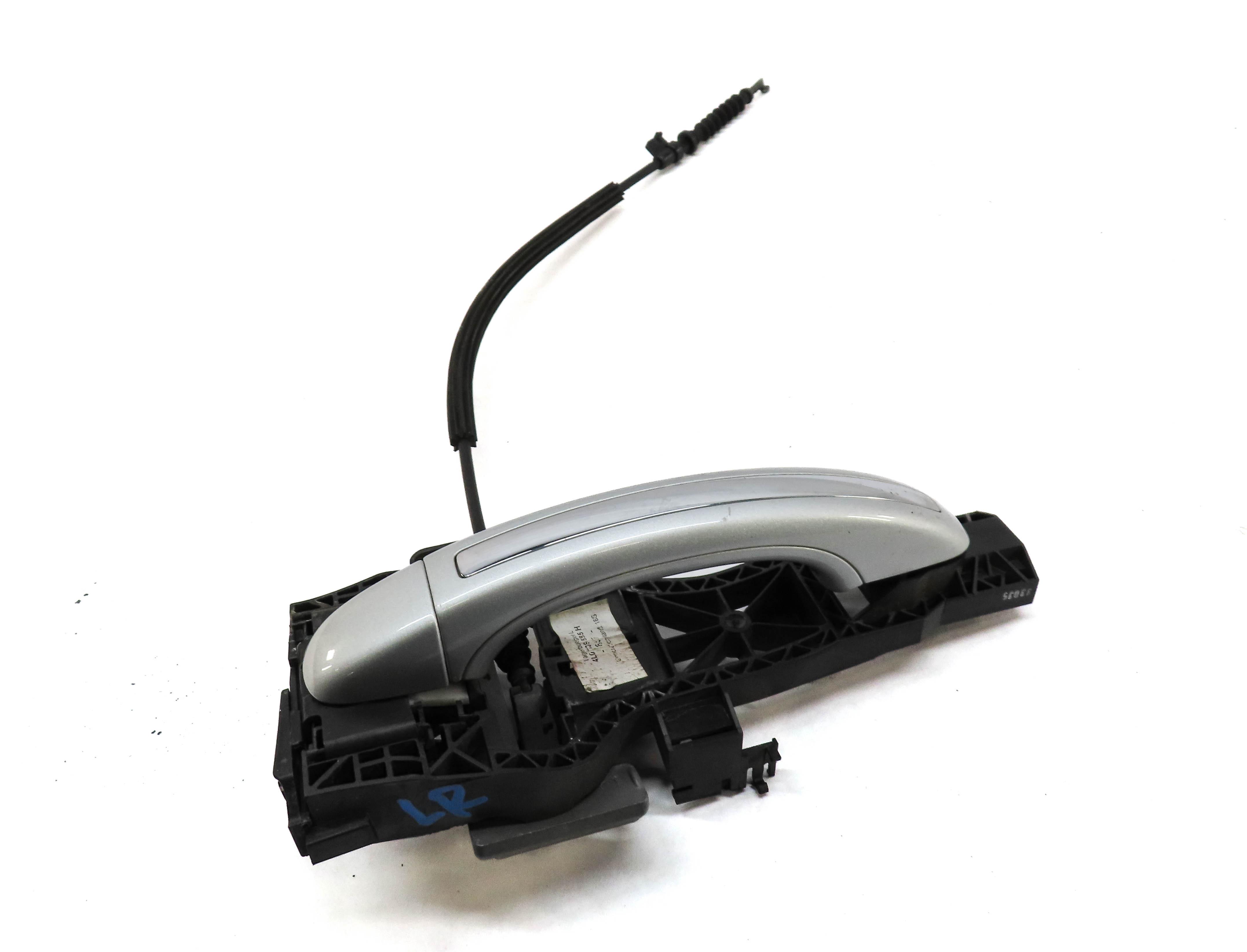 2007-2015 AUDI Q7 (4L) LEFT SIDE REAR EXTERIOR DOOR HANDLE (ICE SILVER METALLIC) — exact item pictured