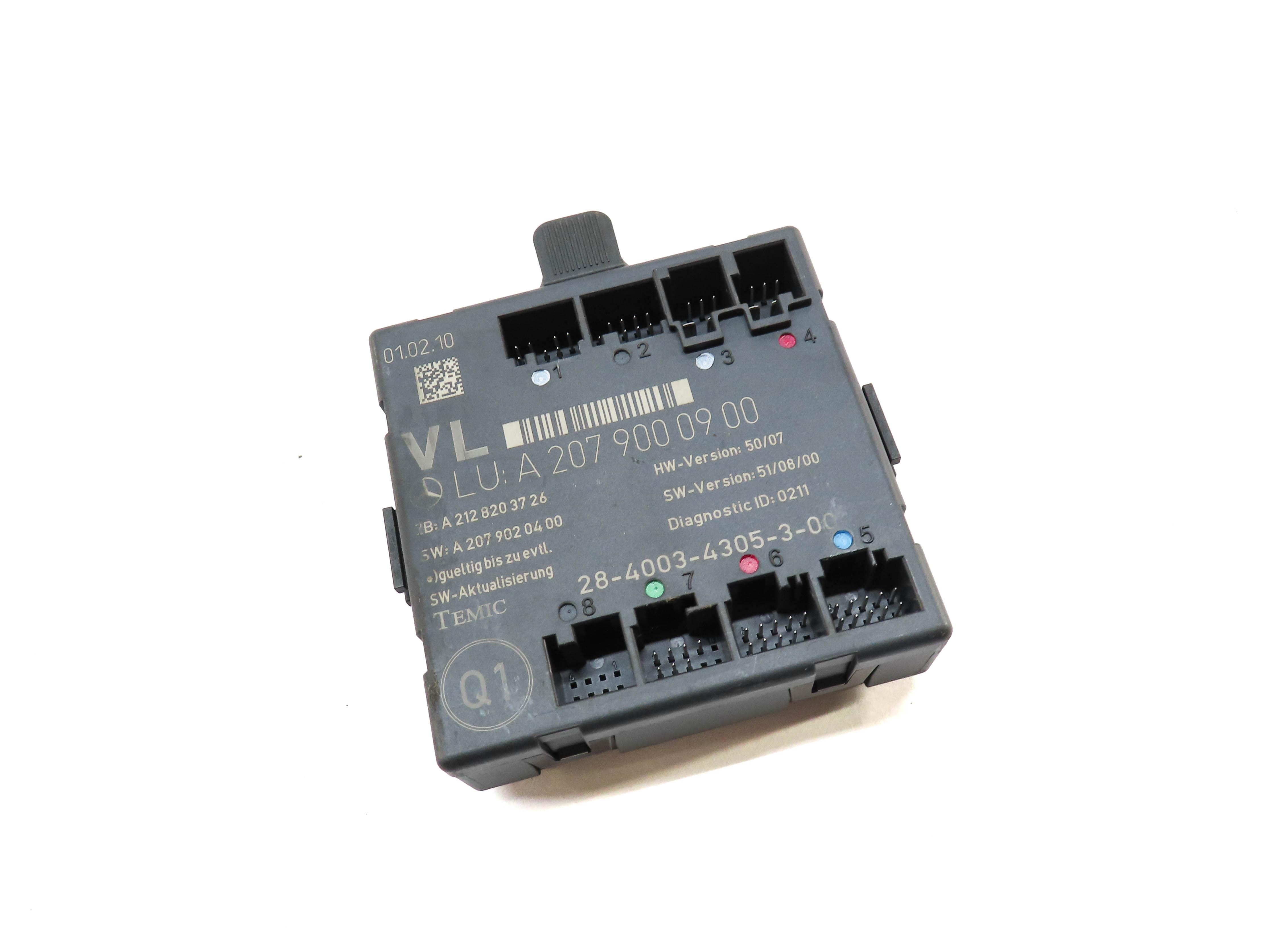 2010 MERCEDES E350 (W207) FRONT LEFT DRIVER DOOR WINDOW CONTROL MODULE — exact item pictured
