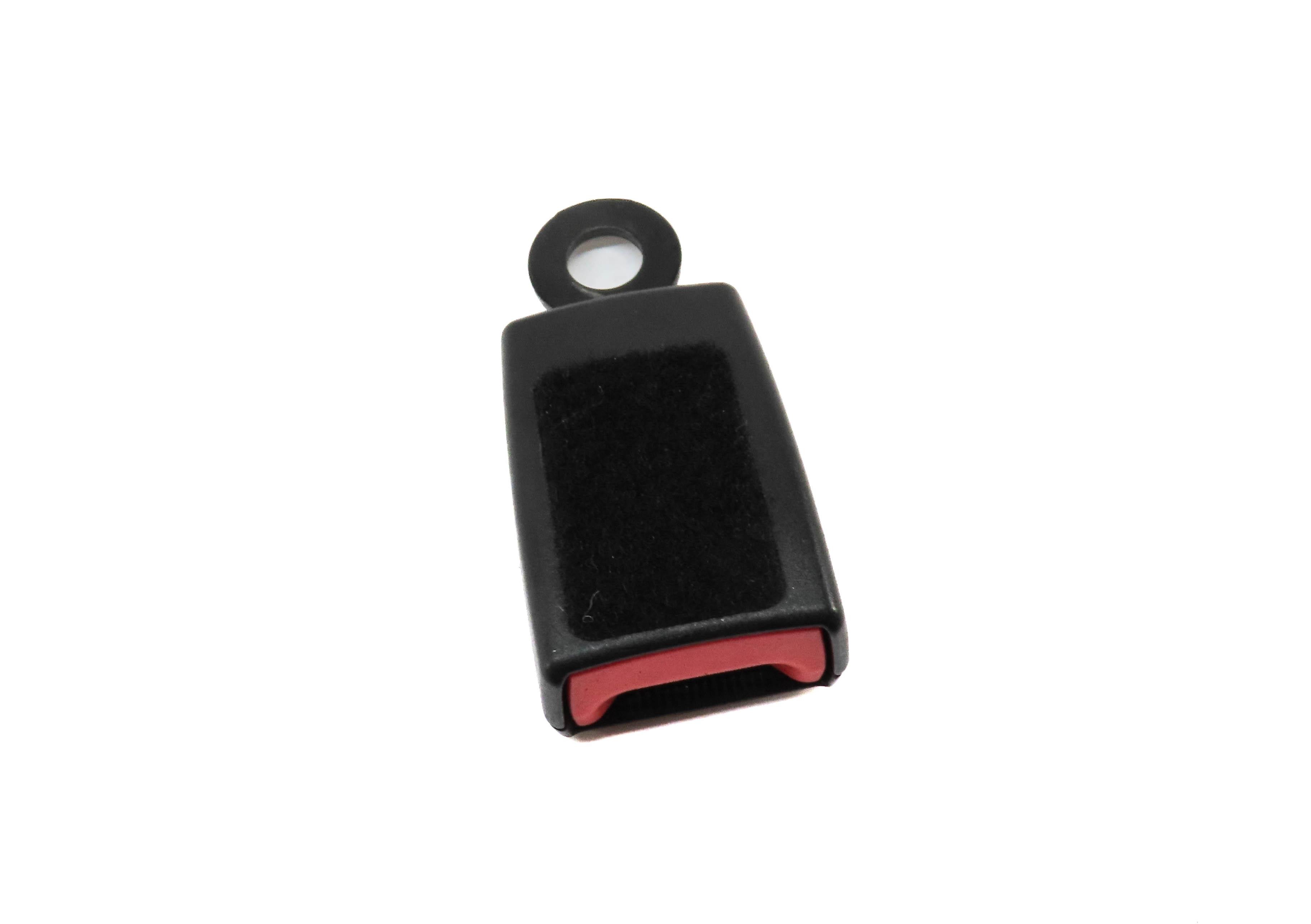 2016 LAND ROVER LR4 REAR 2ND ROW MIDDLE CENTER SEATBELT BUCKLE RECEIVER (BLACK) — exact item pictured