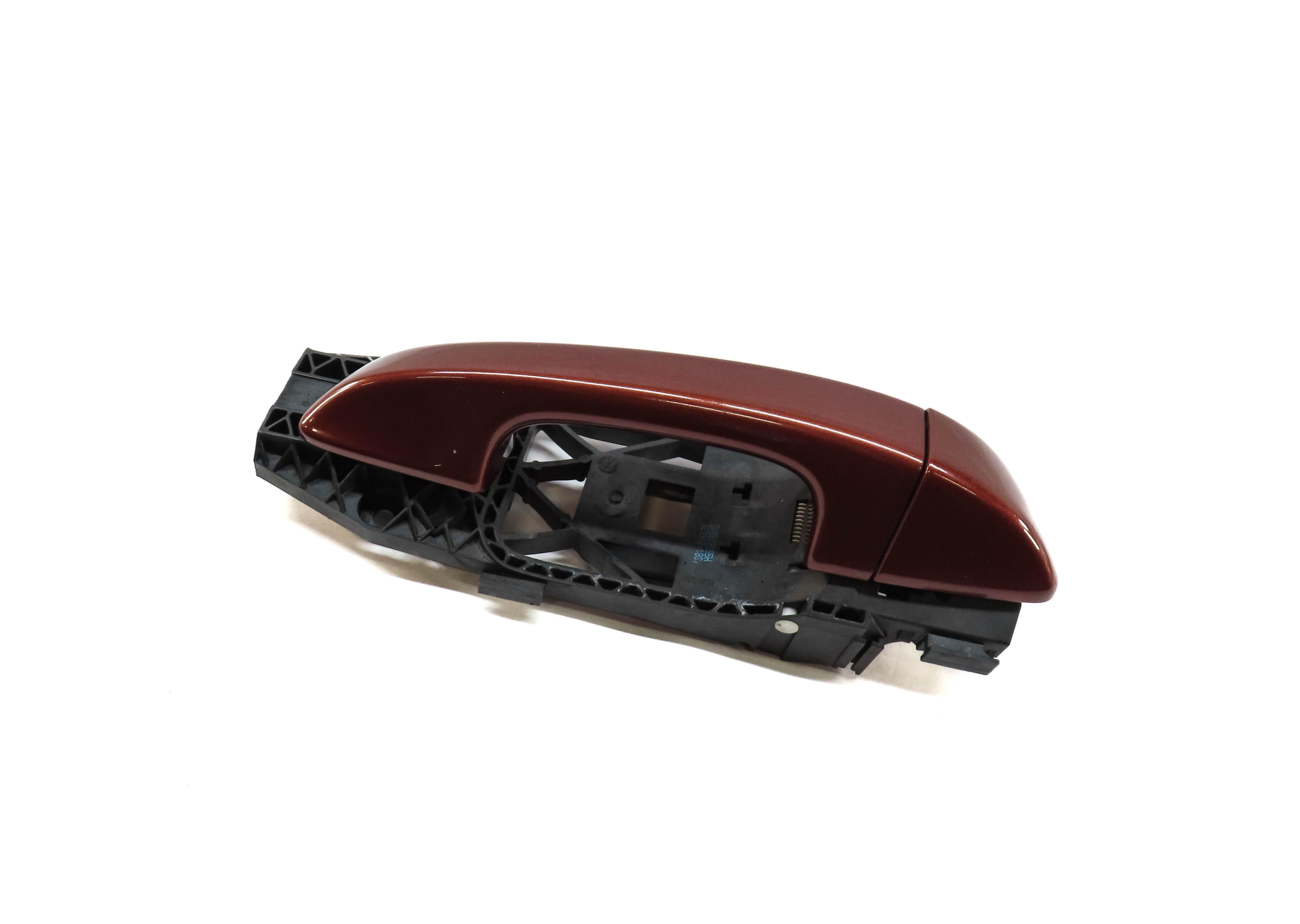 2011-2018 PORSCHE CAYENNE (958) RIGHT REAR EXTERIOR DOOR HANDLE (AUBURN RED E6) — exact item pictured