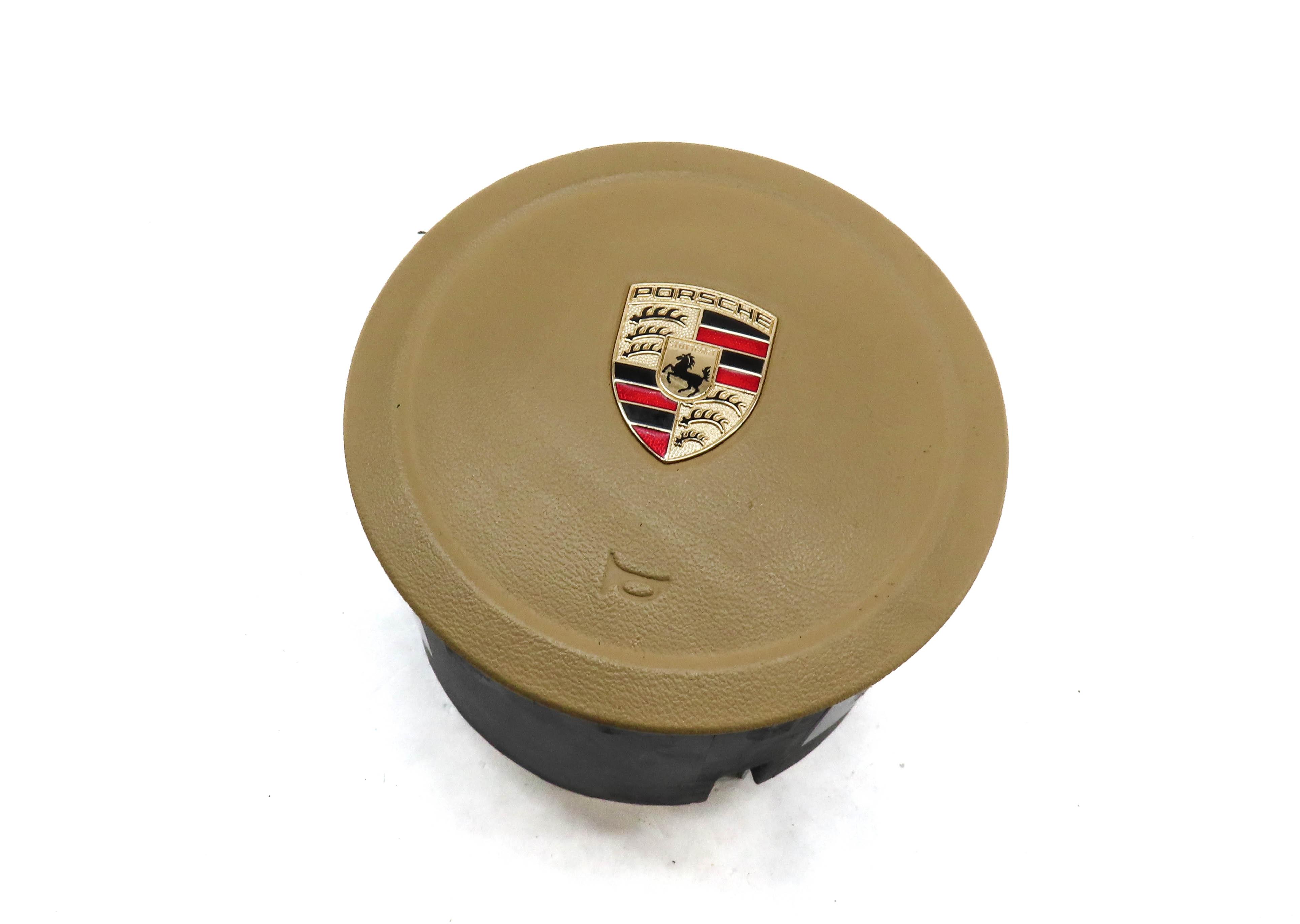 2011-2014 PORSCHE CAYENNE (958) DRIVER STEERING WHEEL SRS AIRBAG AIR BAG (BEIGE) — exact item pictured