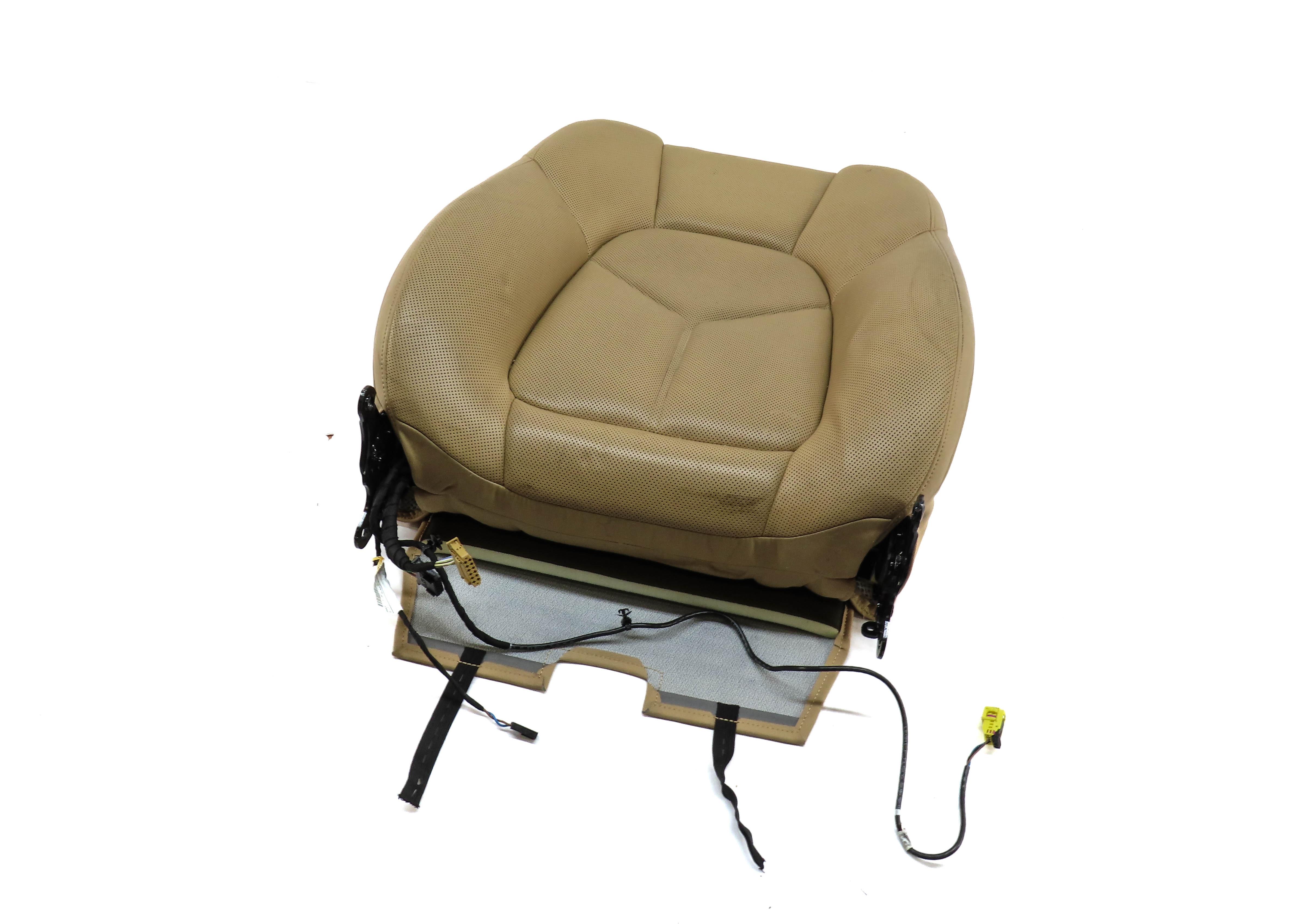 2013 PORSCHE CAYENNE (958) PASSENGER UPPER TOP HEATED SEAT CUSHION (LUXOR BEIGE) — exact item pictured